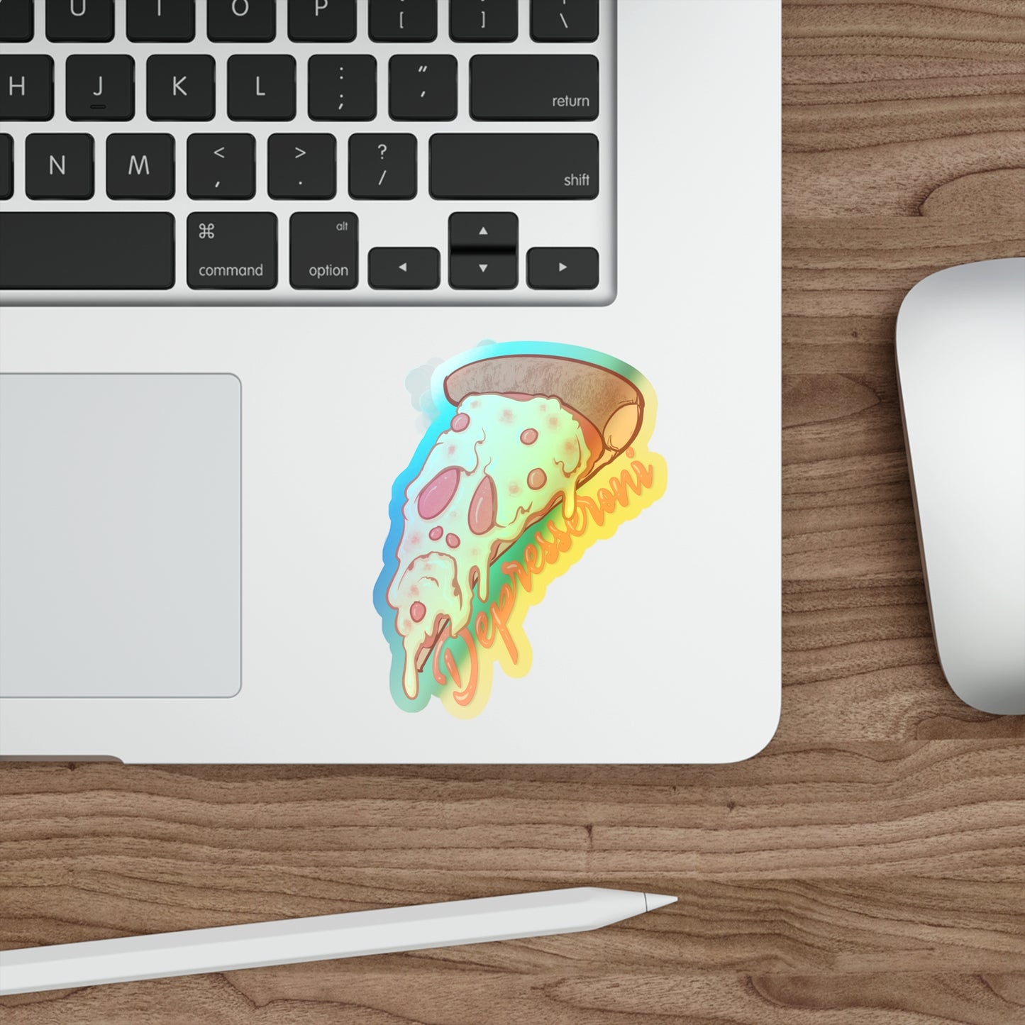 Depressoroni Holographic Die-cut Stickers