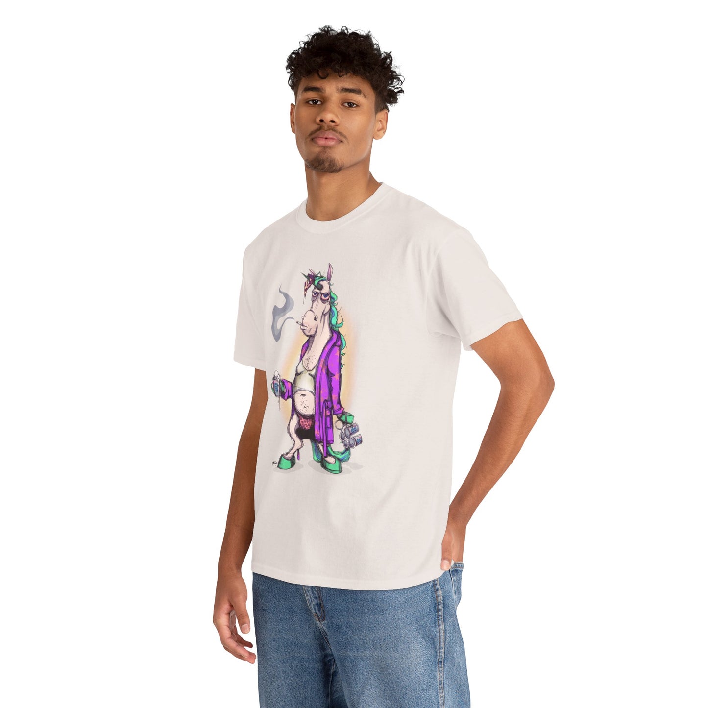 Dontgiveafuckacorn Unisex Heavy Cotton Tee