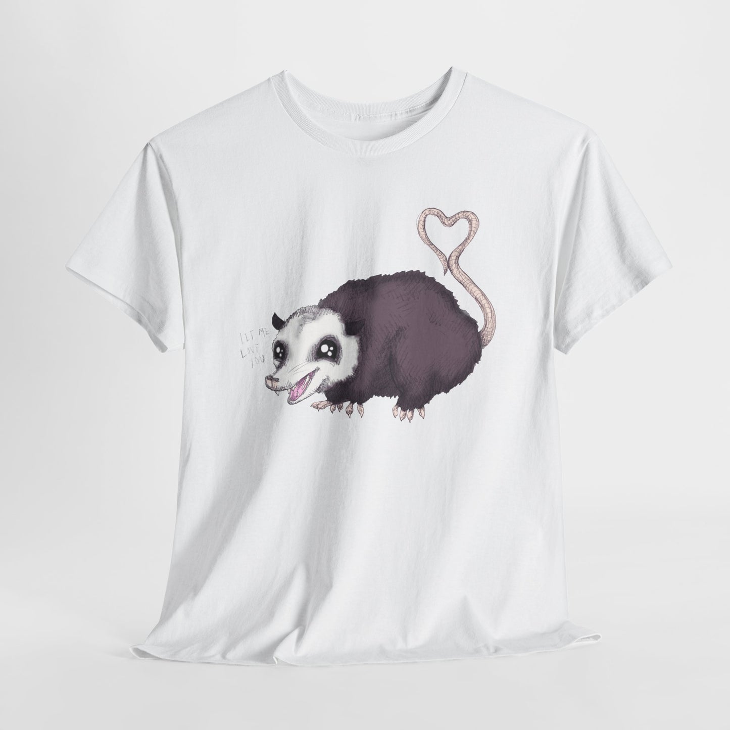 Love Opossum Unisex Heavy Cotton Tee