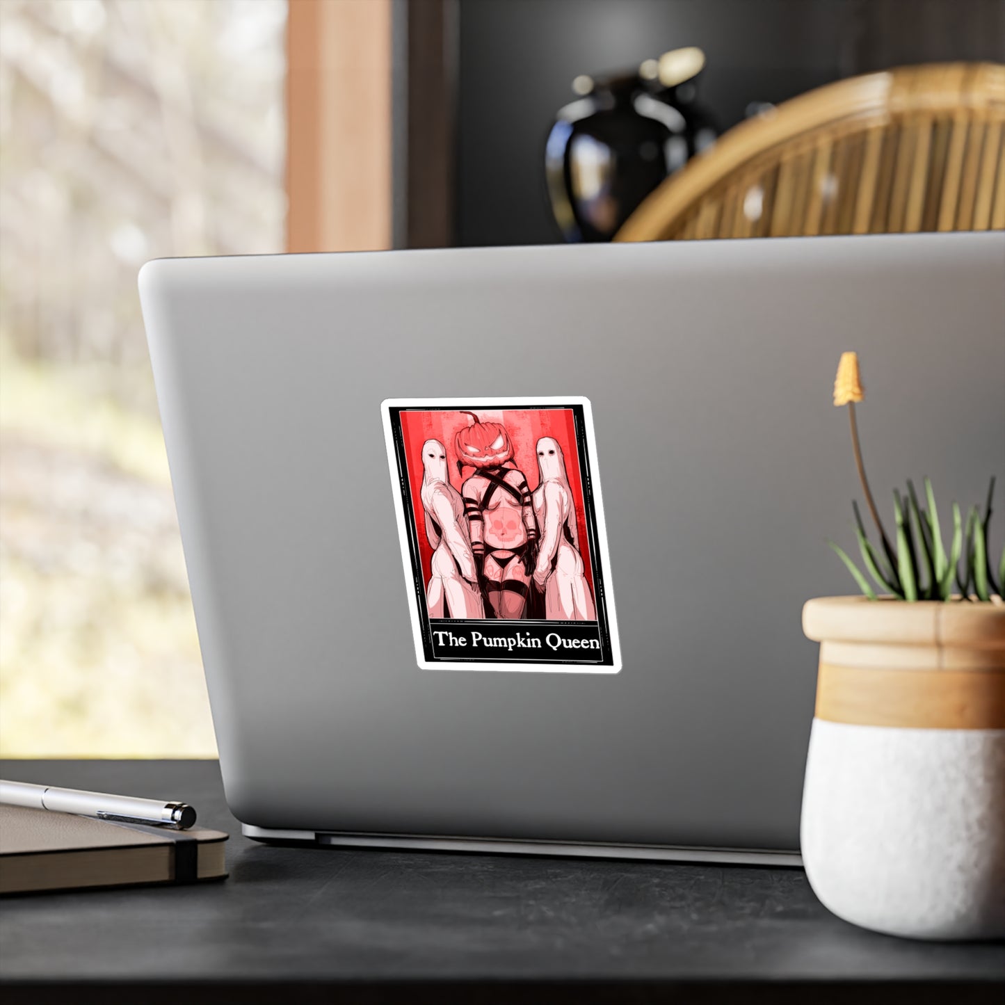 The Pumpkin Queen Tarot Kiss-Cut Vinyl Decal