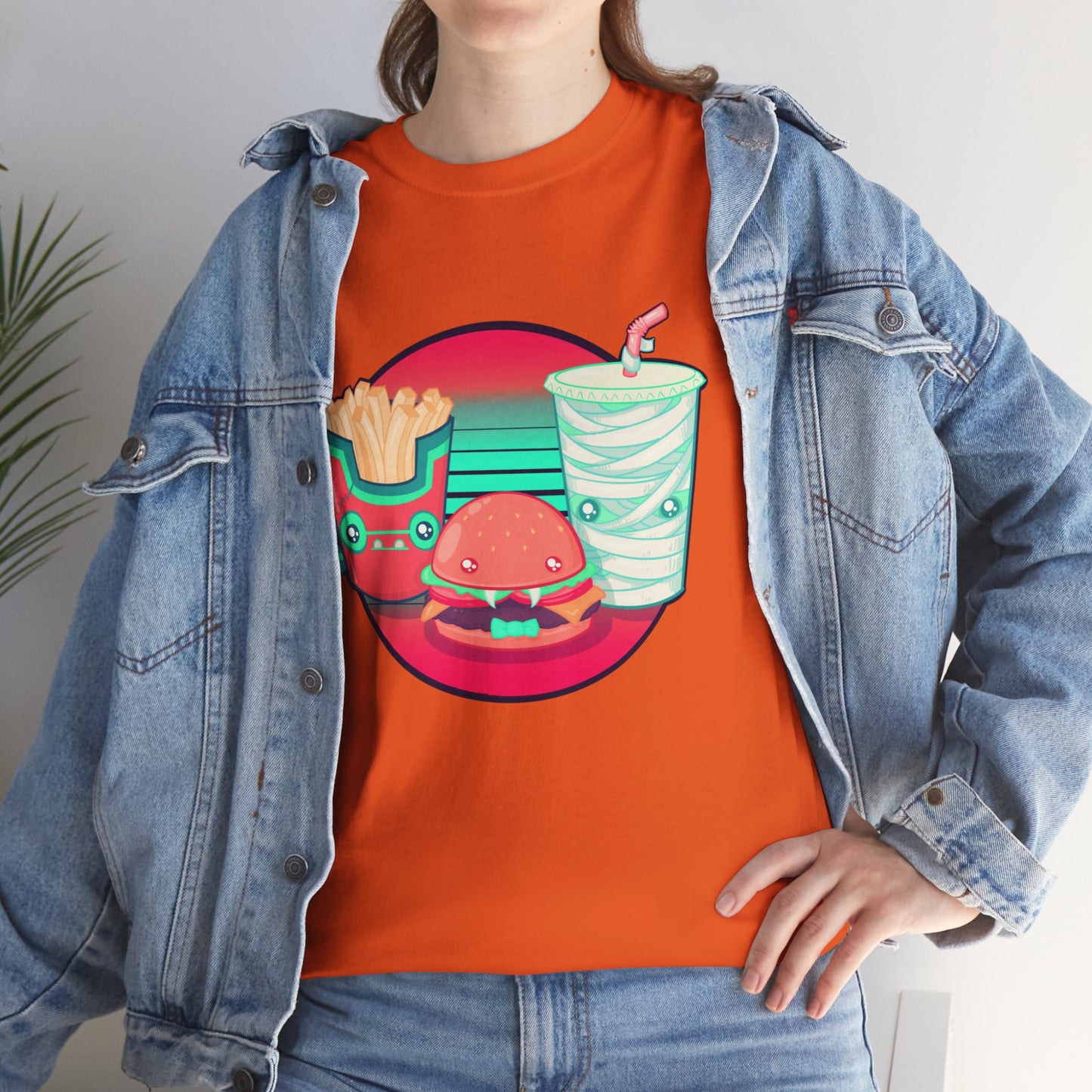 Spooky Fast Food Unisex Heavy Cotton Tee
