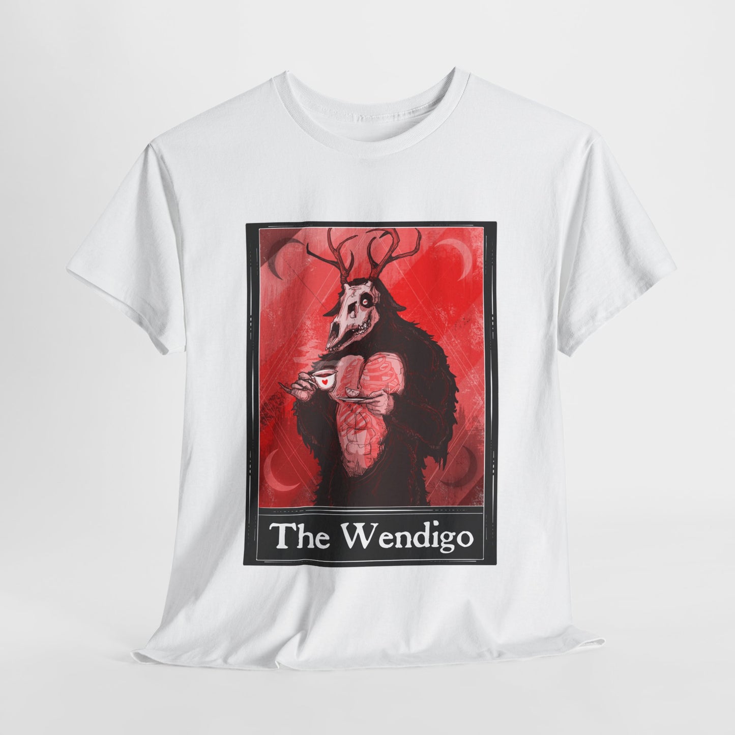 The Wendigo Tarot (Front & Back Print) Unisex Heavy Cotton Tee