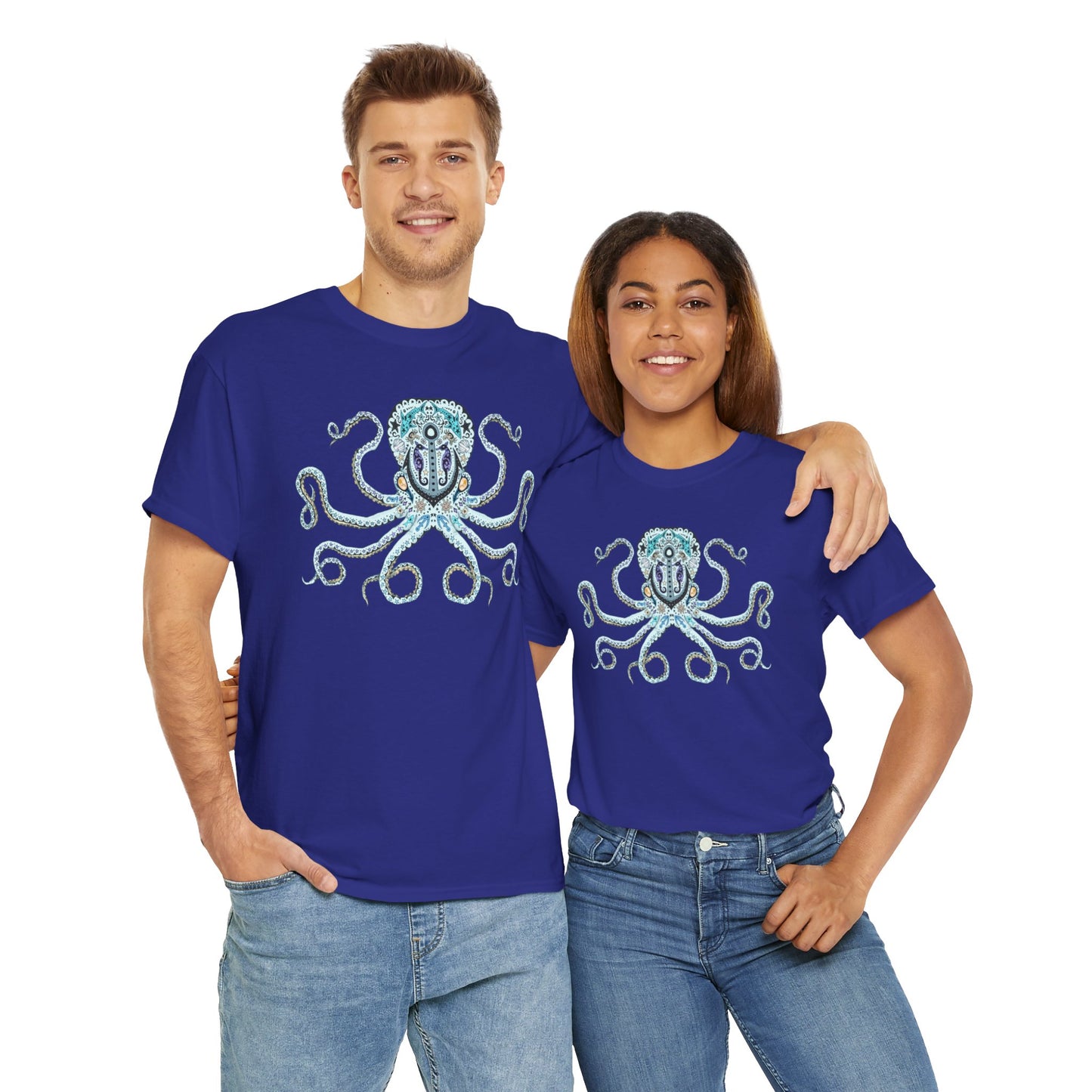 Octopus Sugar Skull Unisex Heavy Cotton Tee