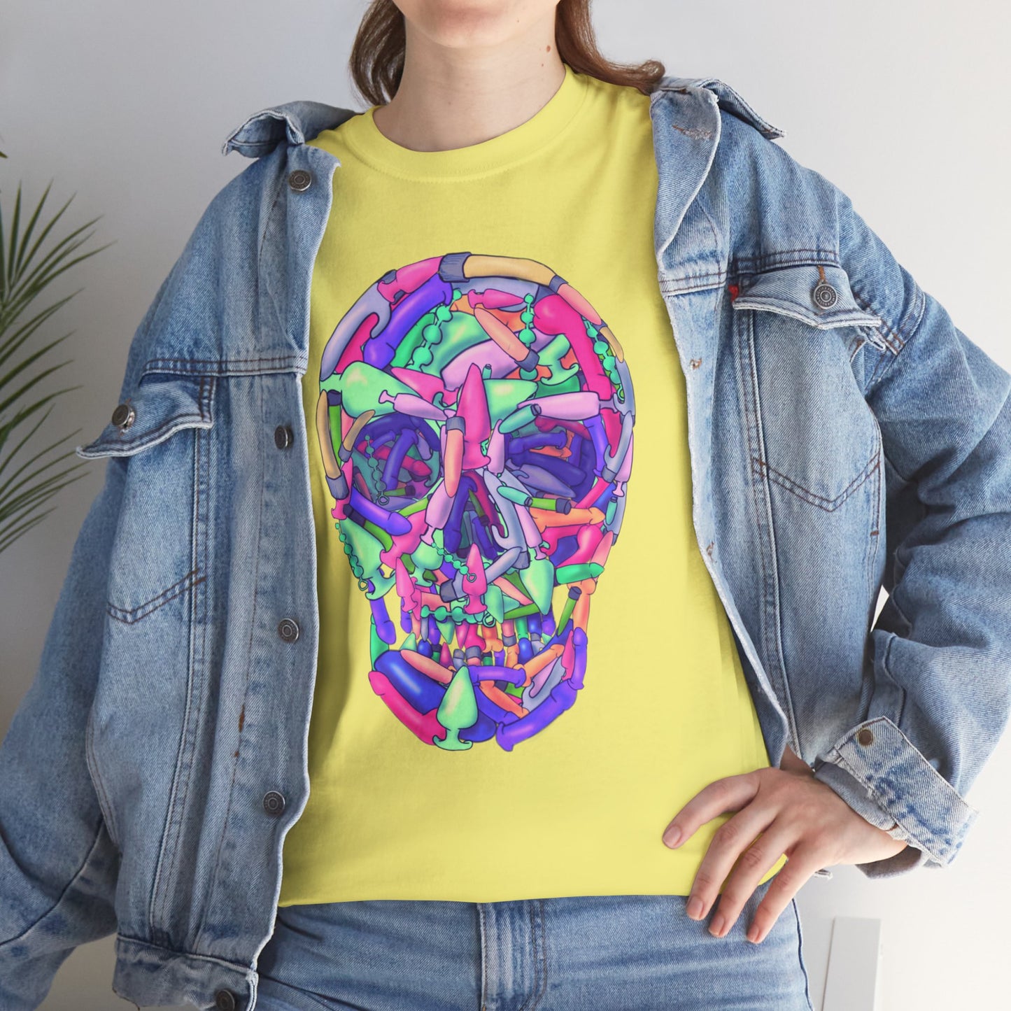 Sex Toy Skull Unisex Heavy Cotton Tee