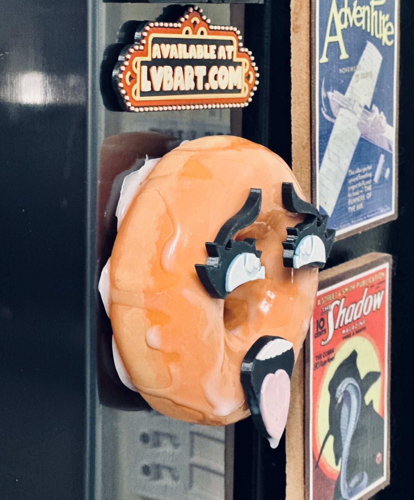 Glazed Donut 3D Print Resin Fridge Magnet