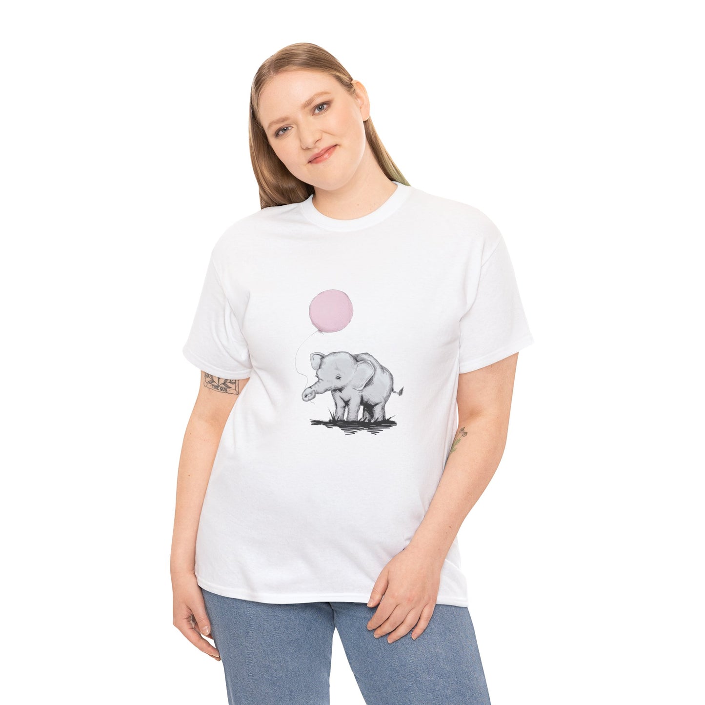 Baby Elephant Unisex Heavy Cotton Tee