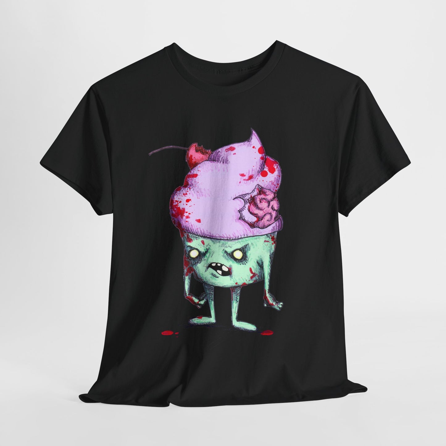 Zombie Cupcake Unisex Heavy Cotton Tee