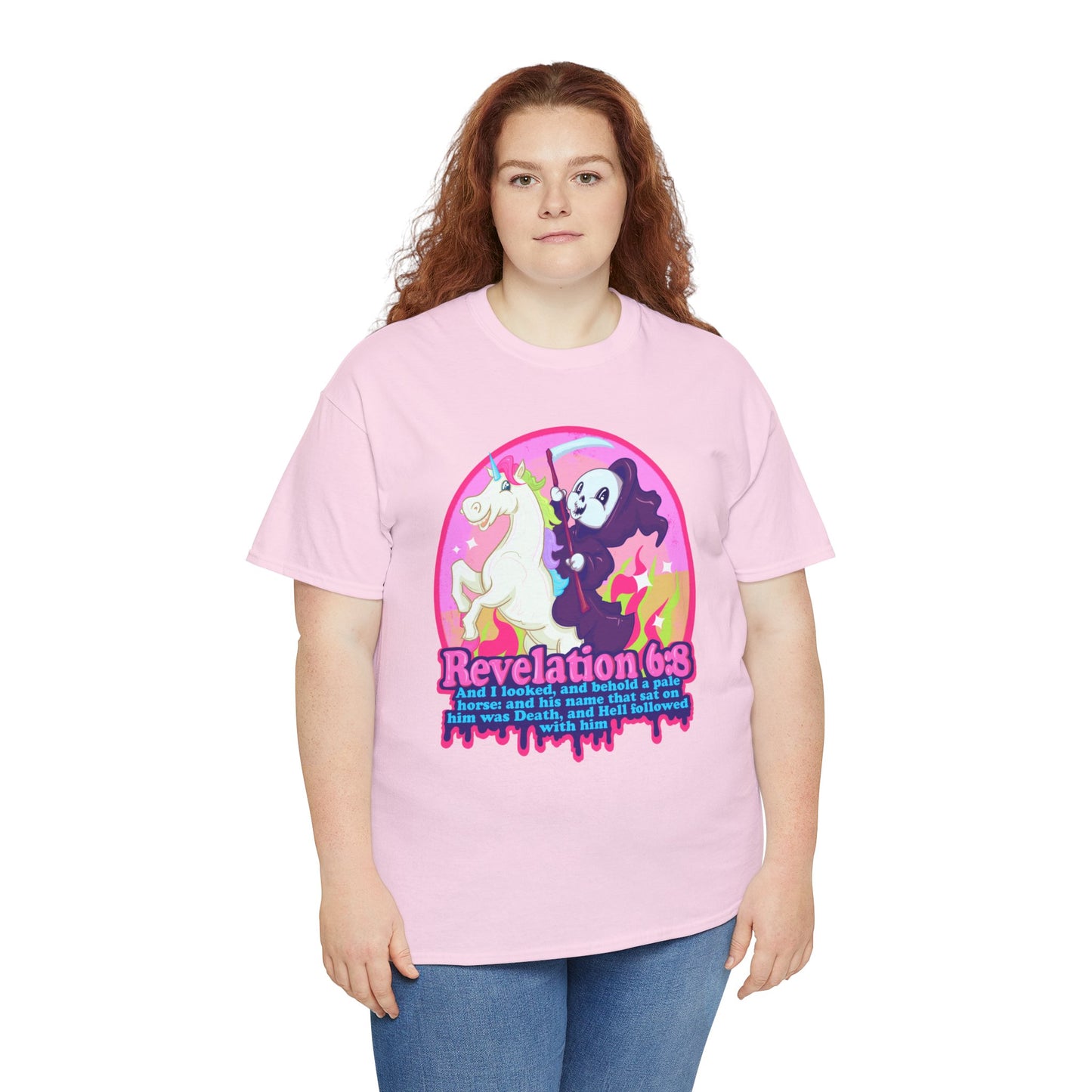 Revelation 6:8 Unisex Heavy Cotton Tee