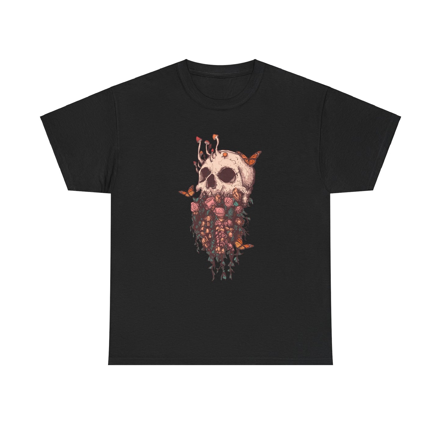 Elemental Skull Nature Unisex Heavy Cotton Tee
