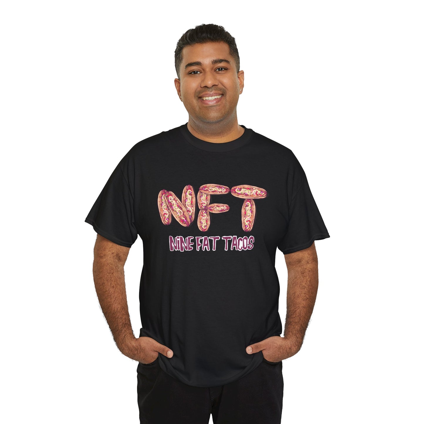 Nine Fat Tacos Unisex Heavy Cotton Tee