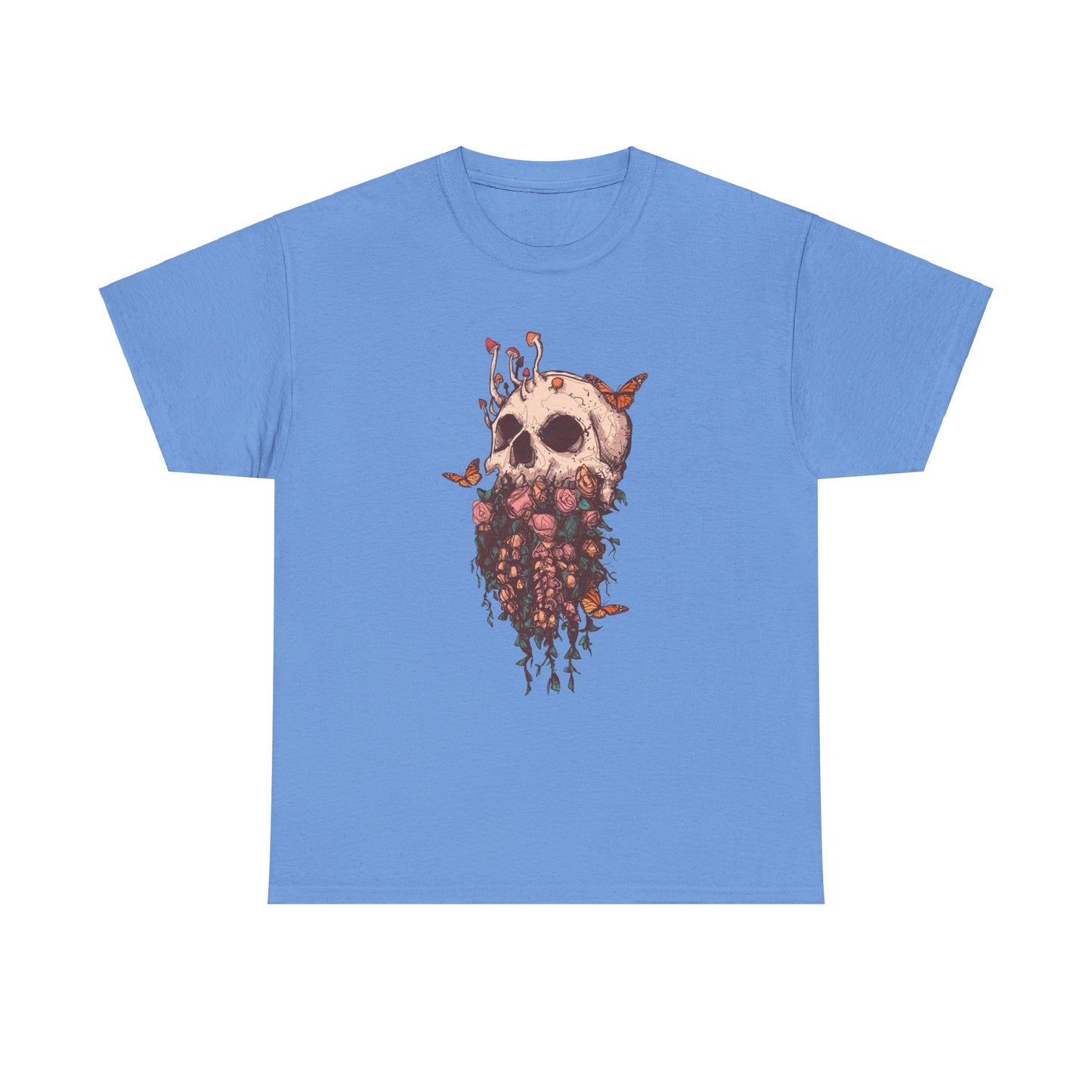 Elemental Skull Nature Unisex Heavy Cotton Tee