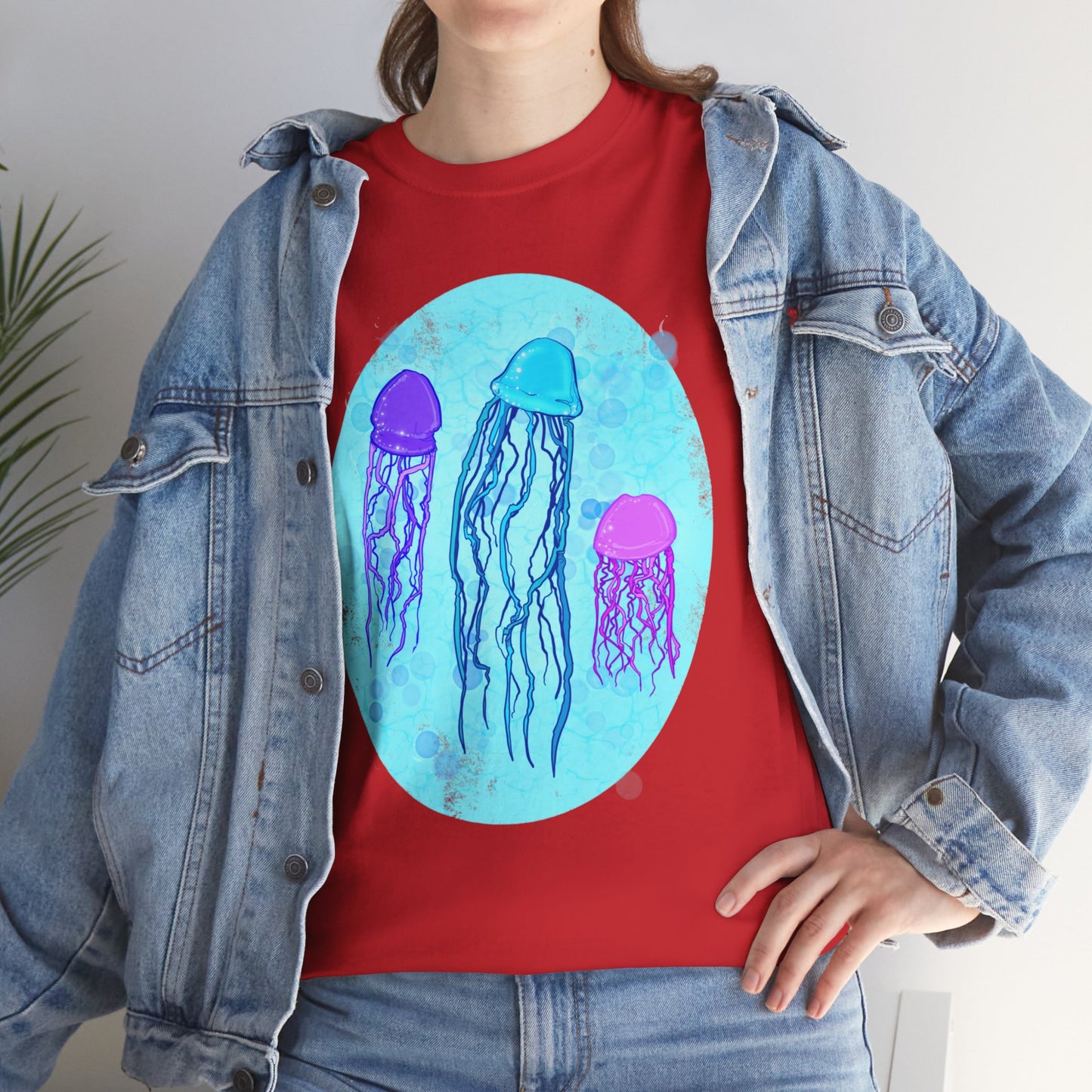 Jellyfish Varieties Unisex Heavy Cotton Tee