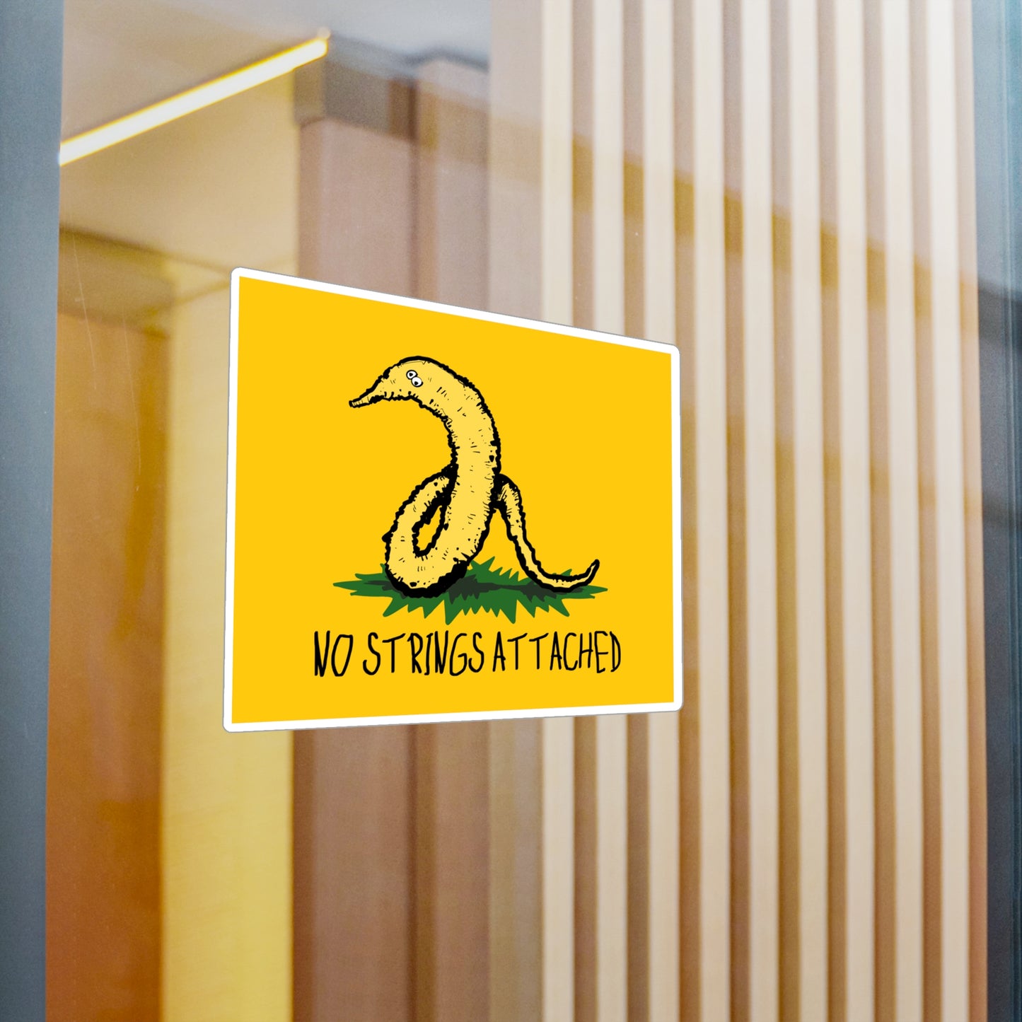 Gadsden Worm Kiss-Cut Vinyl Decal