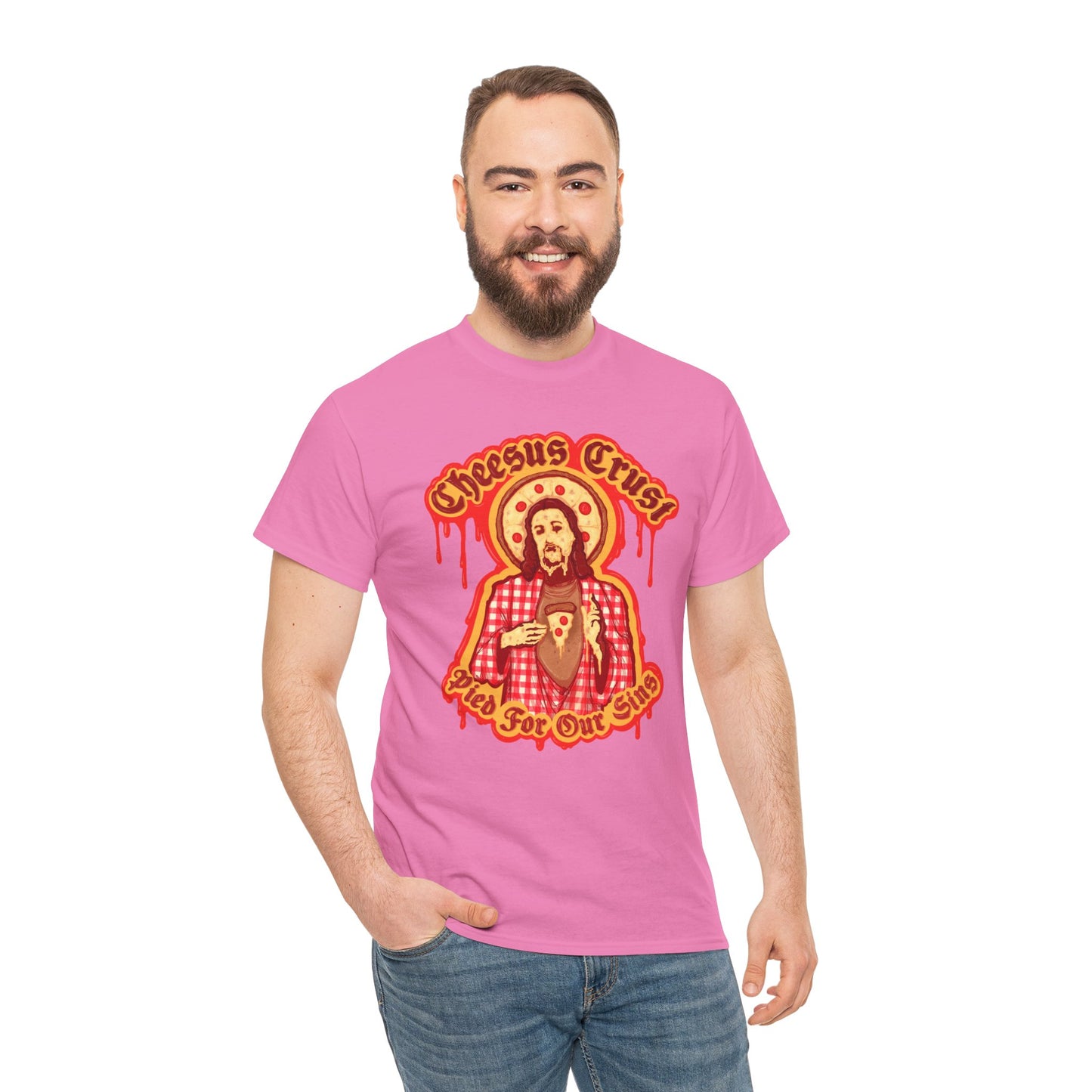 Cheesus Crust Unisex Heavy Cotton Tee