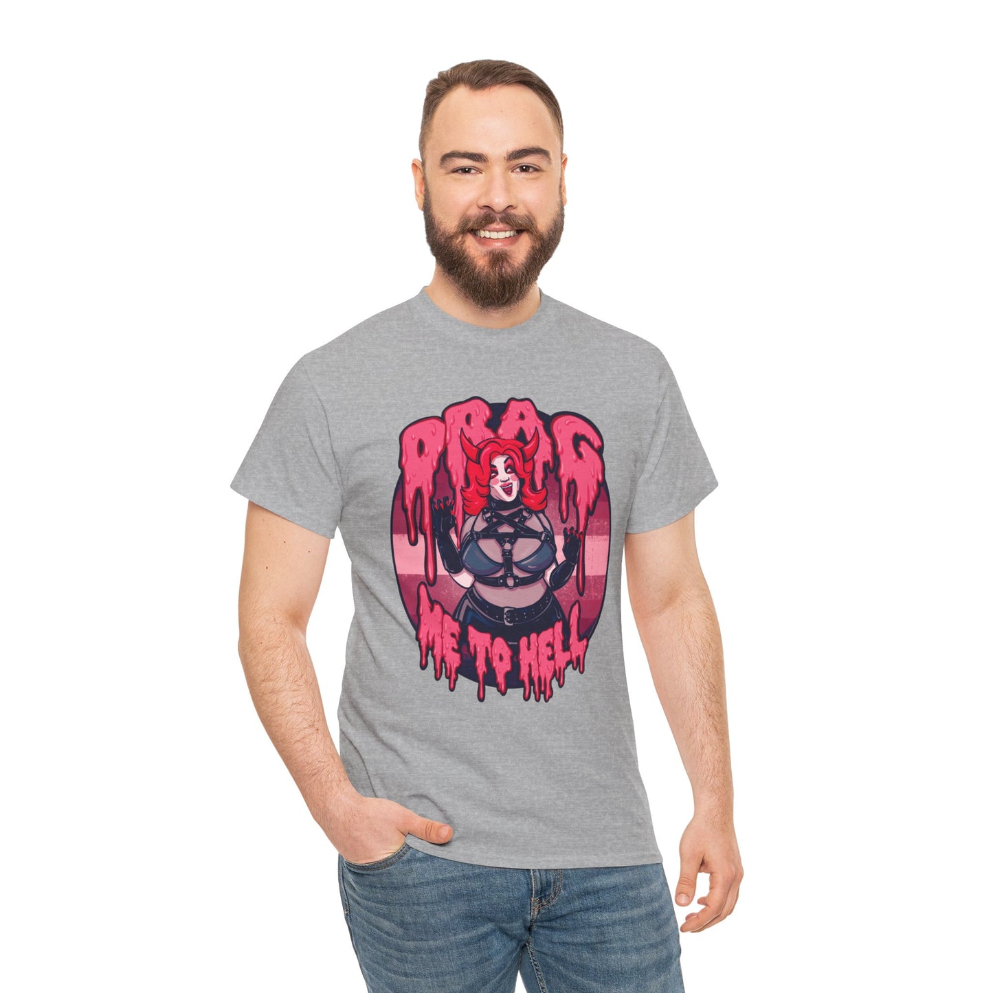 Drag Me To Hell Unisex Heavy Cotton Tee