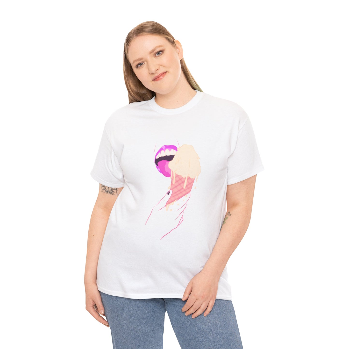 Ice Cream Peen Unisex Heavy Cotton Tee