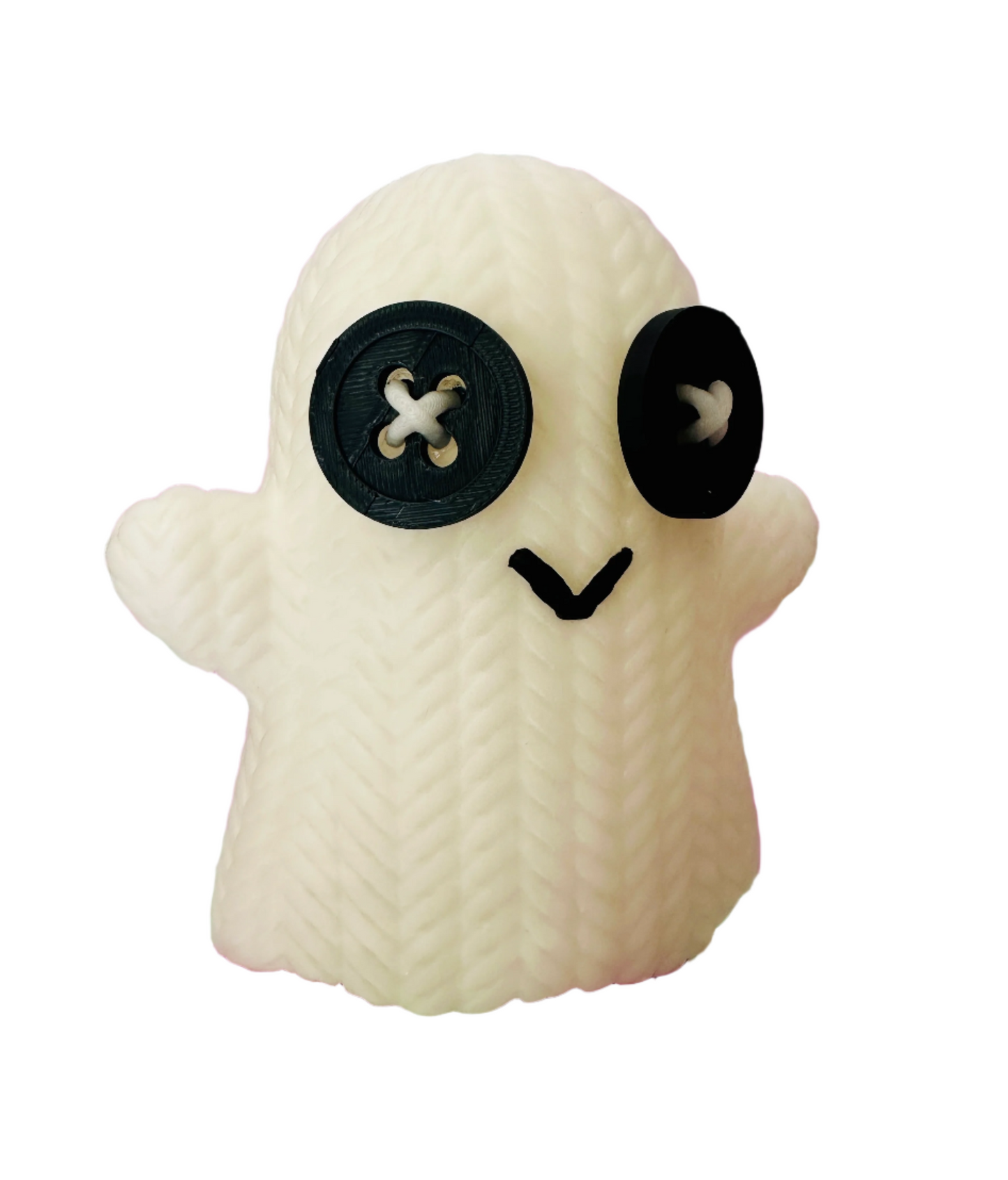 Knit Glow Ghost 3D Printed Figure