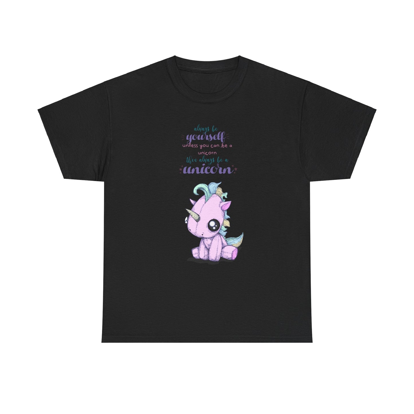 Be Yourself Unicorn Unisex Heavy Cotton Tee