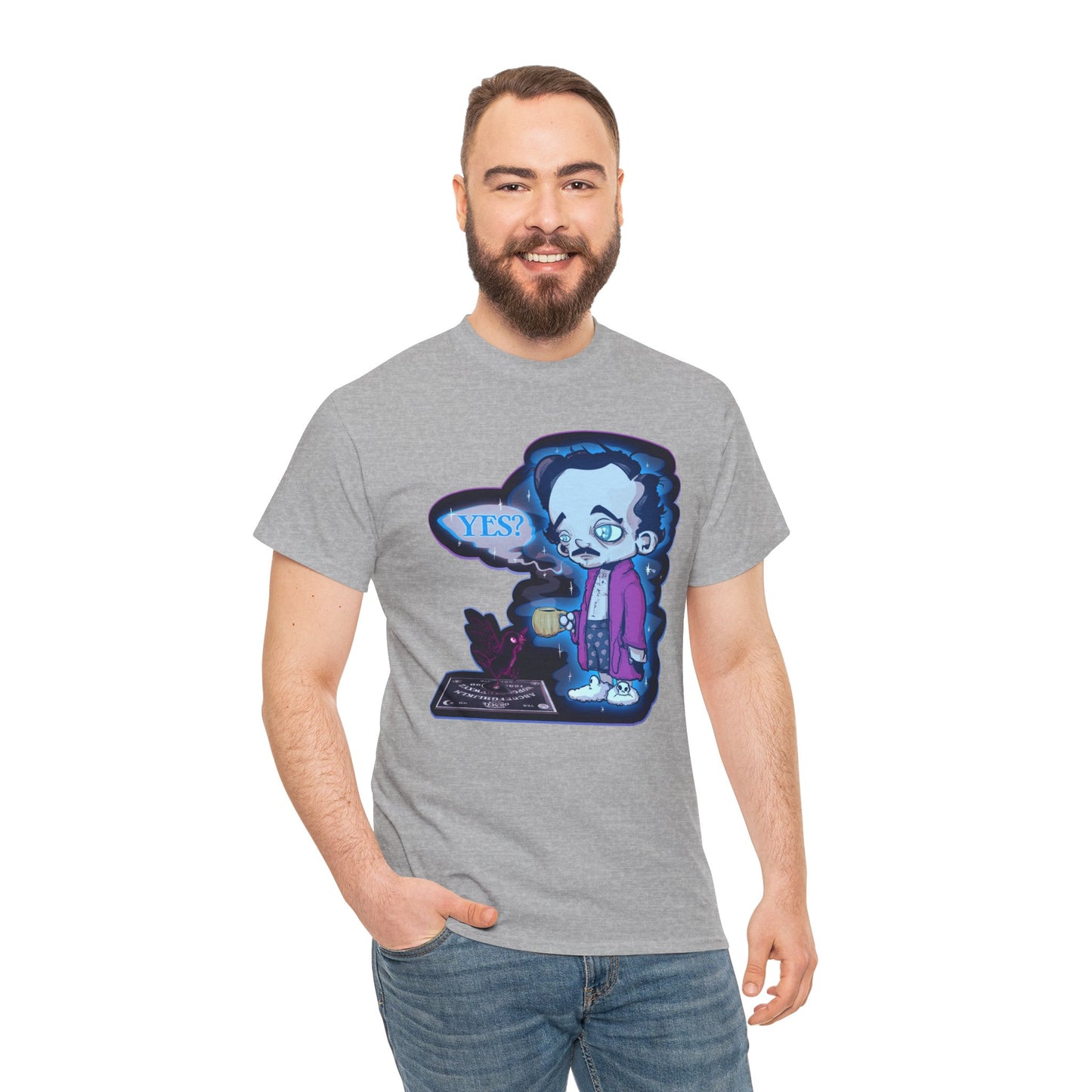 Edgar Allan Ghost Unisex Heavy Cotton Tee