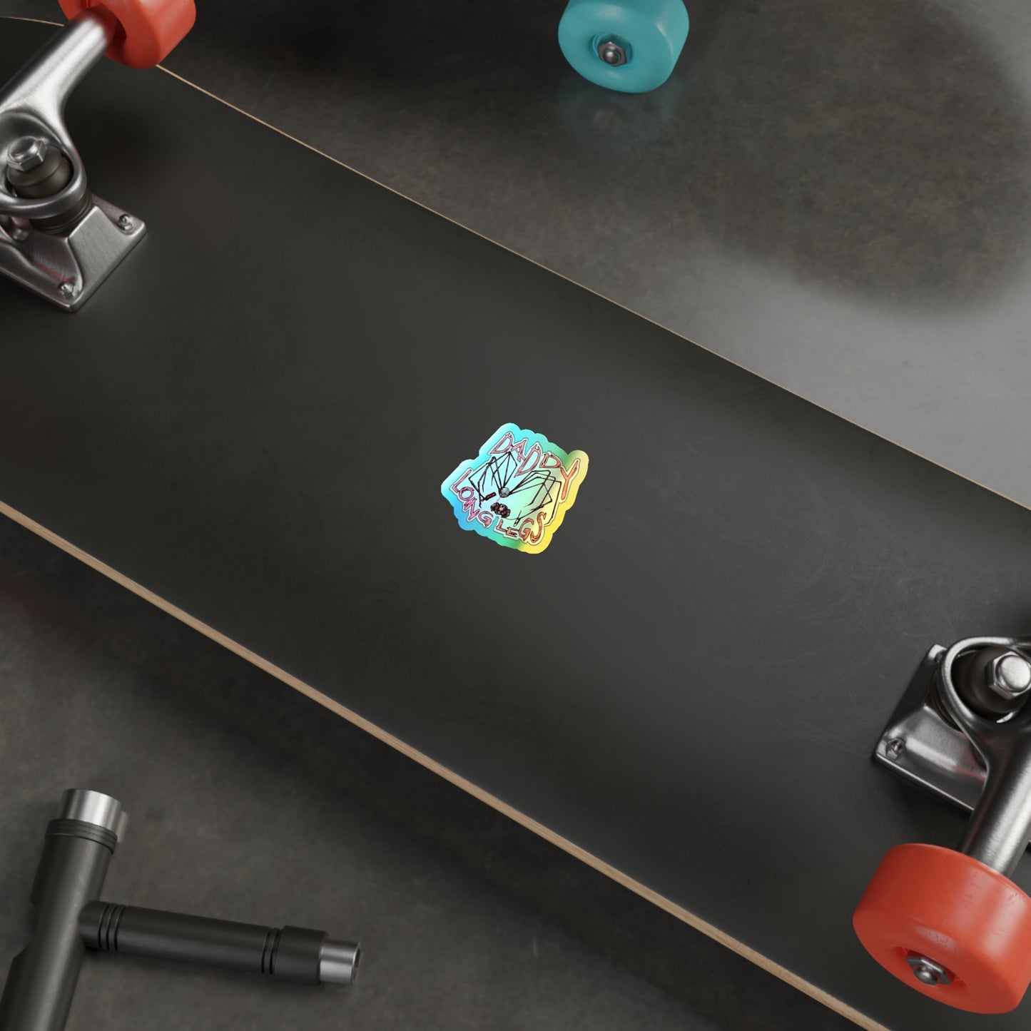 Daddy Long Legs Holographic Die-cut Stickers