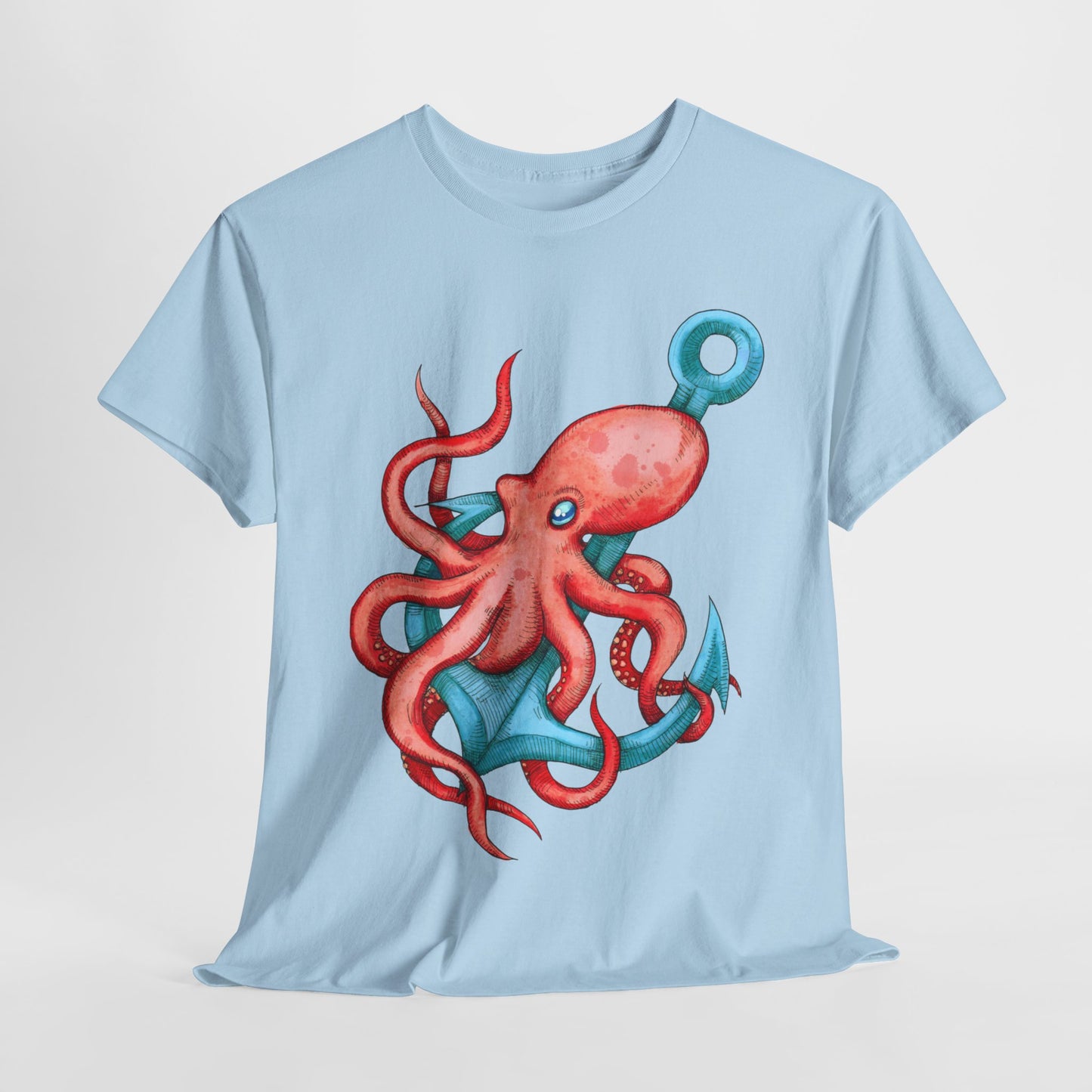 Octopus Anchor Unisex Heavy Cotton Tee