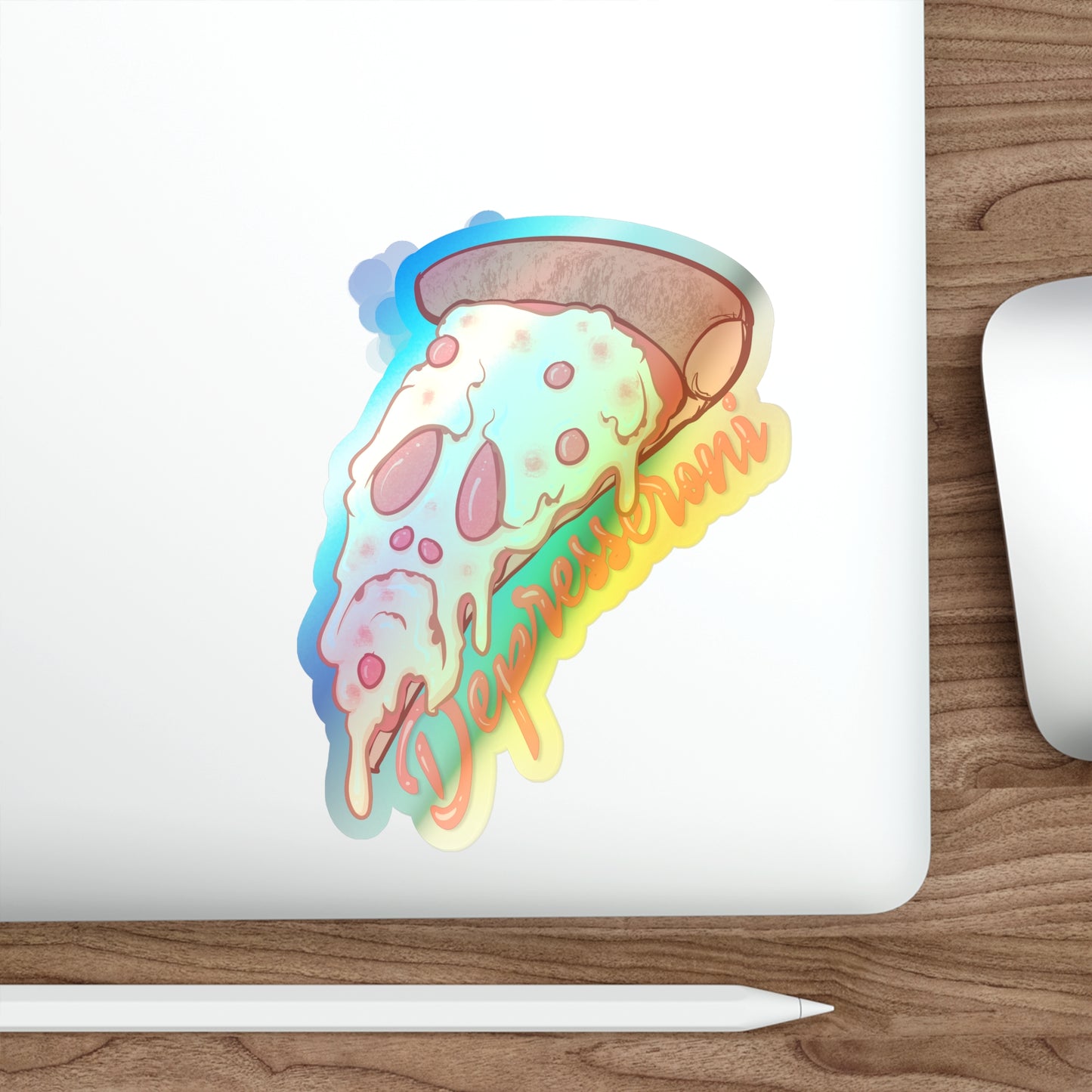 Depressoroni Holographic Die-cut Stickers