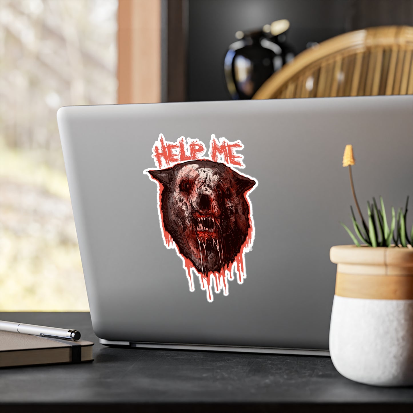Shimmer Bear Kiss-Cut Vinyl Decal