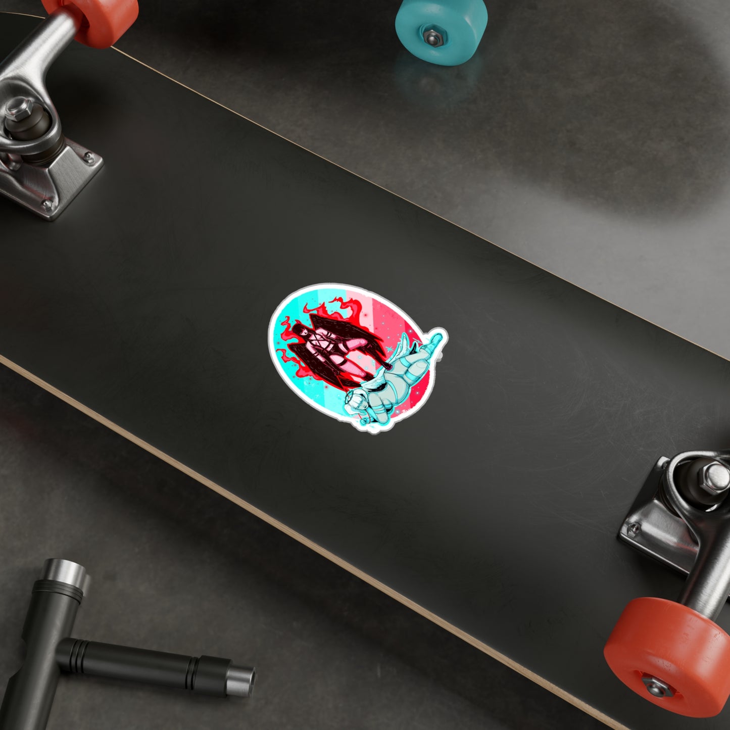 Fire & Ice Kiss-Cut Vinyl Decal