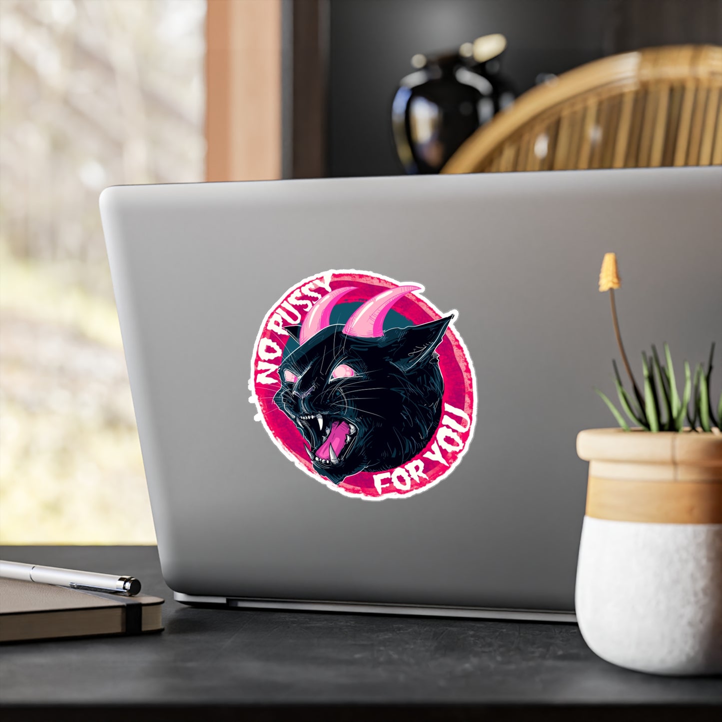 No Pussy For You Kiss-Cut Vinyl Decal