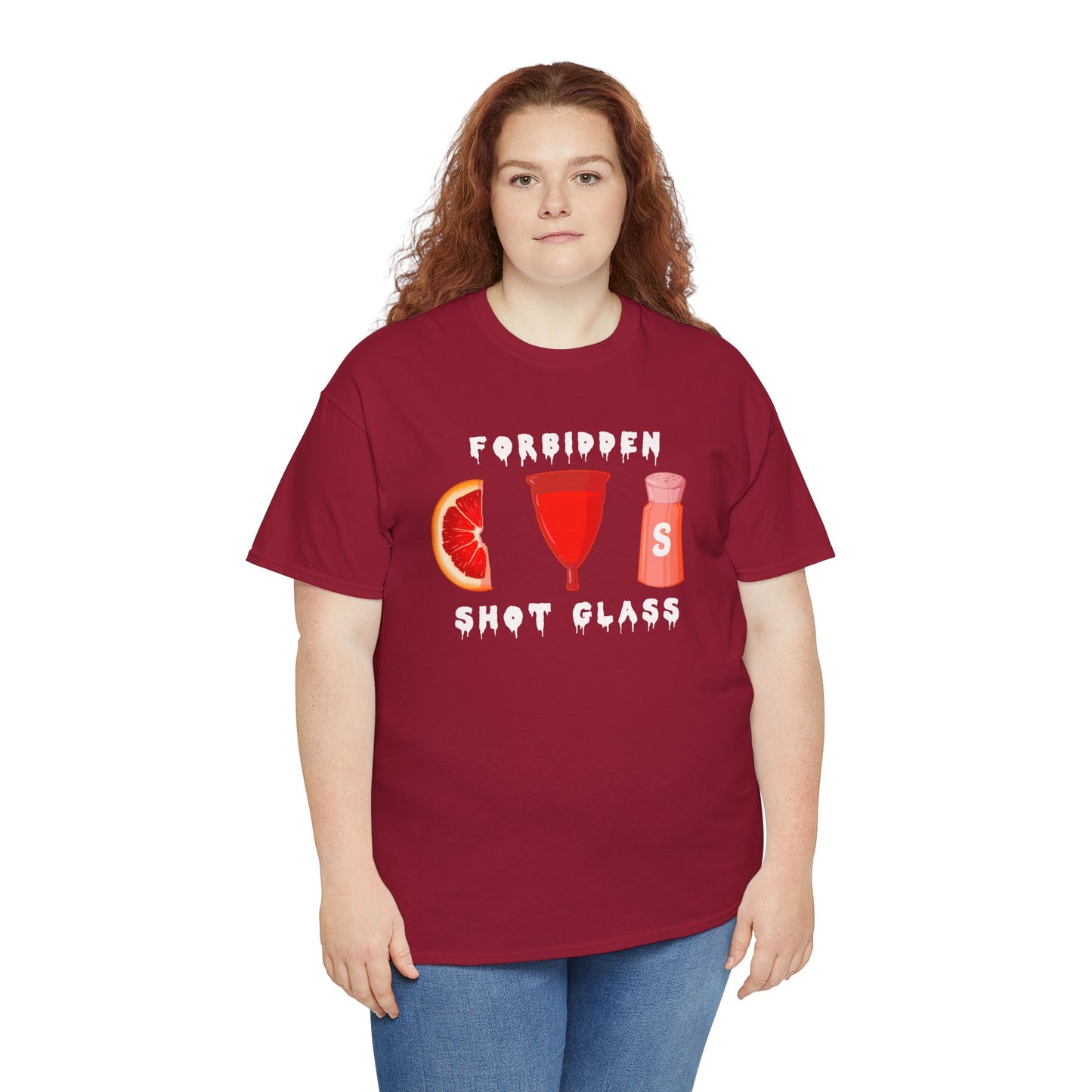 Forbidden Shot Glass Unisex Heavy Cotton Tee
