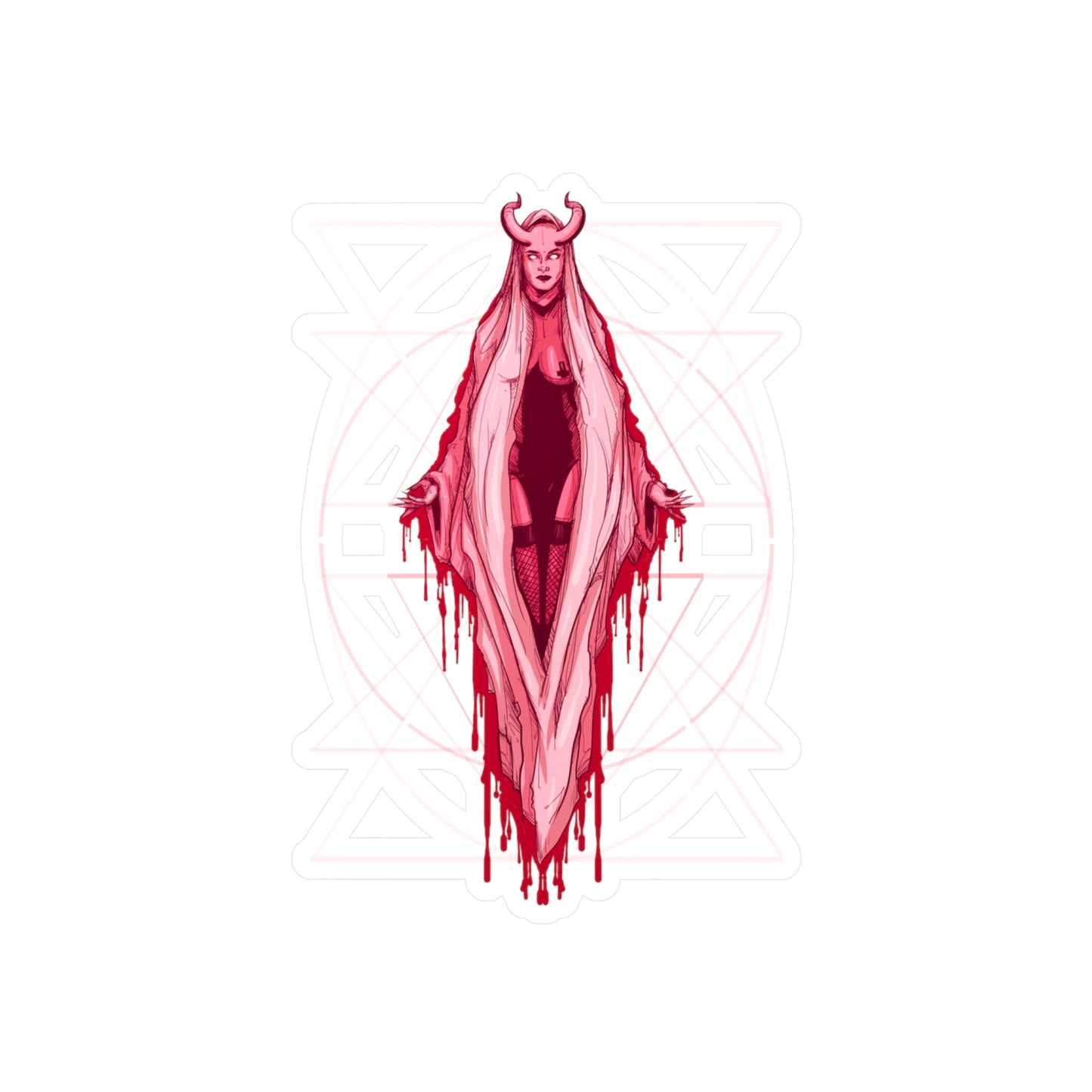 Vagina Mary Kiss-Cut Vinyl Decal