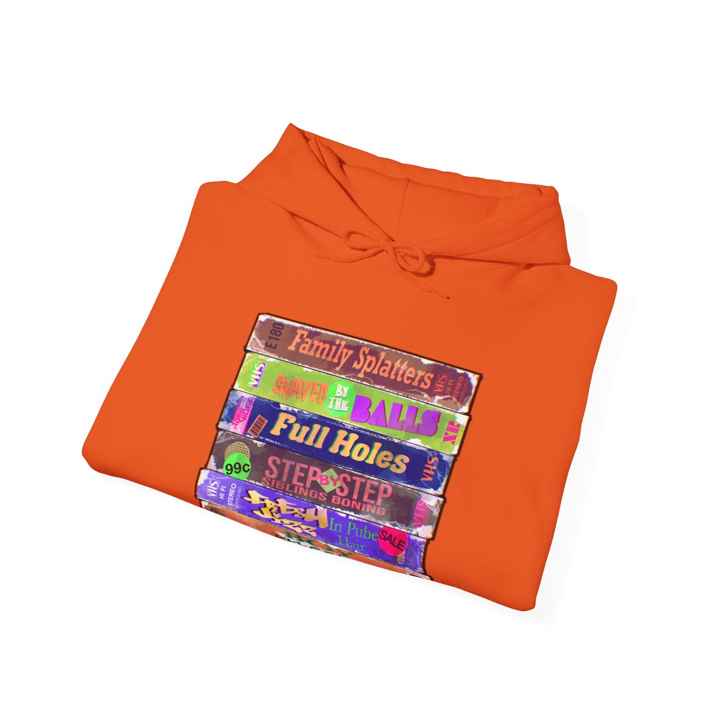 Adult 90s VHS Unisex Heavy Blend Hooded Sweatshirt