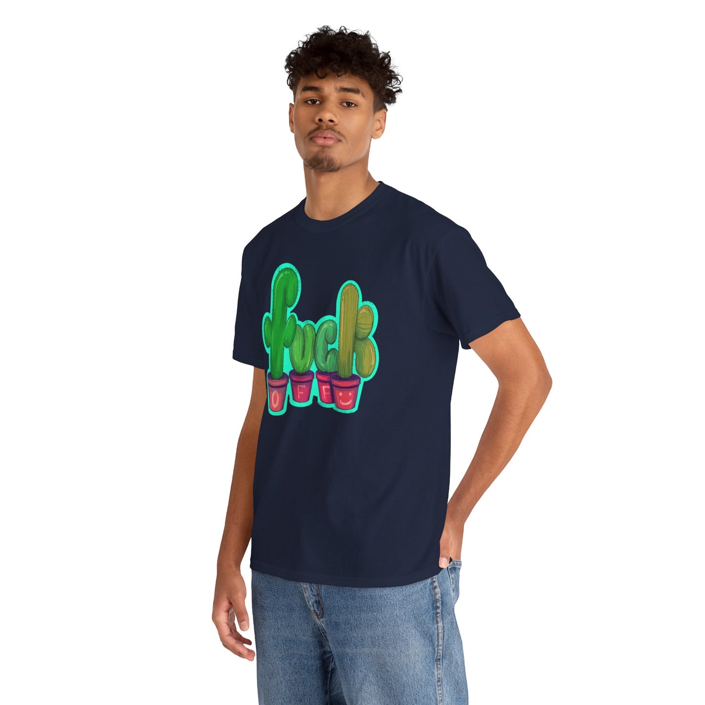 Rude Succulents Unisex Heavy Cotton Tee