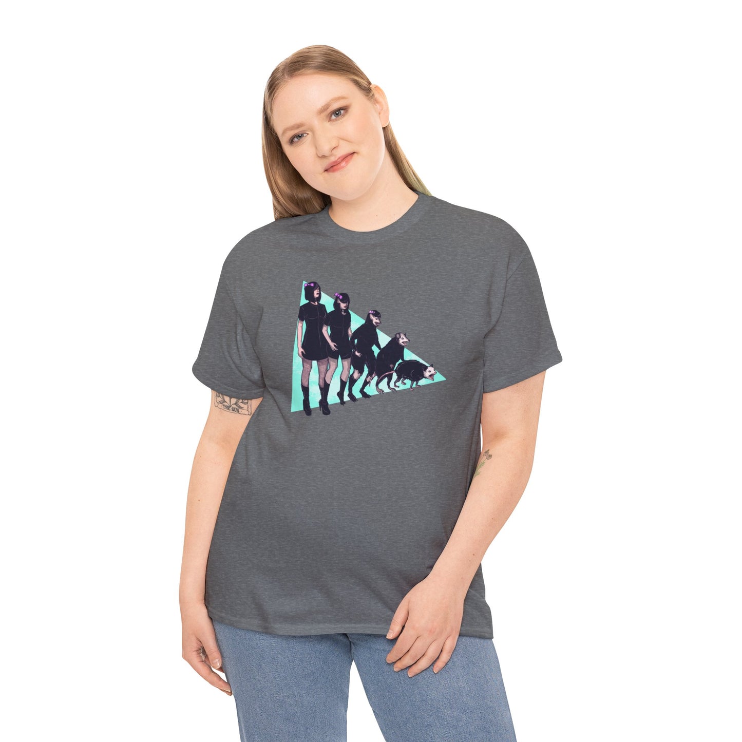 Opossum Girl Unisex Heavy Cotton Tee