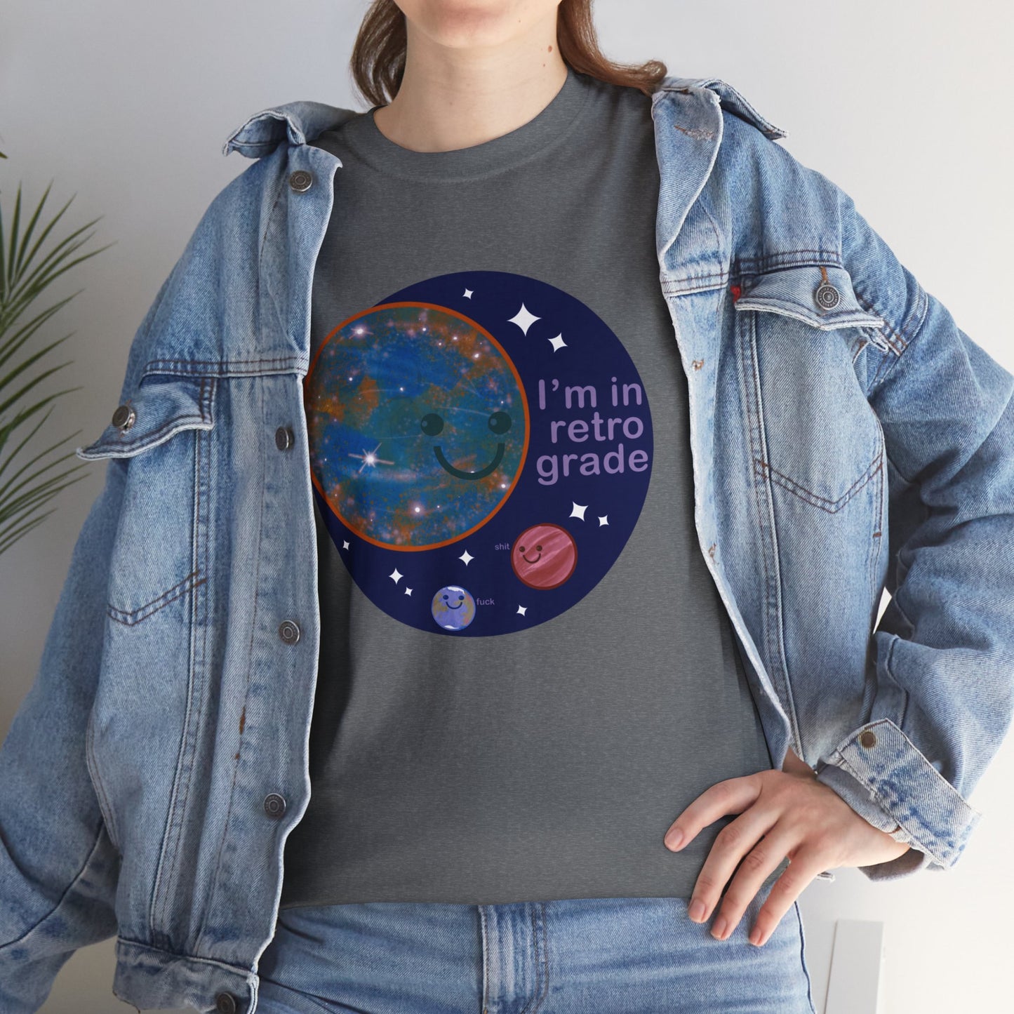 Mercury In Retrograde Unisex Heavy Cotton Tee