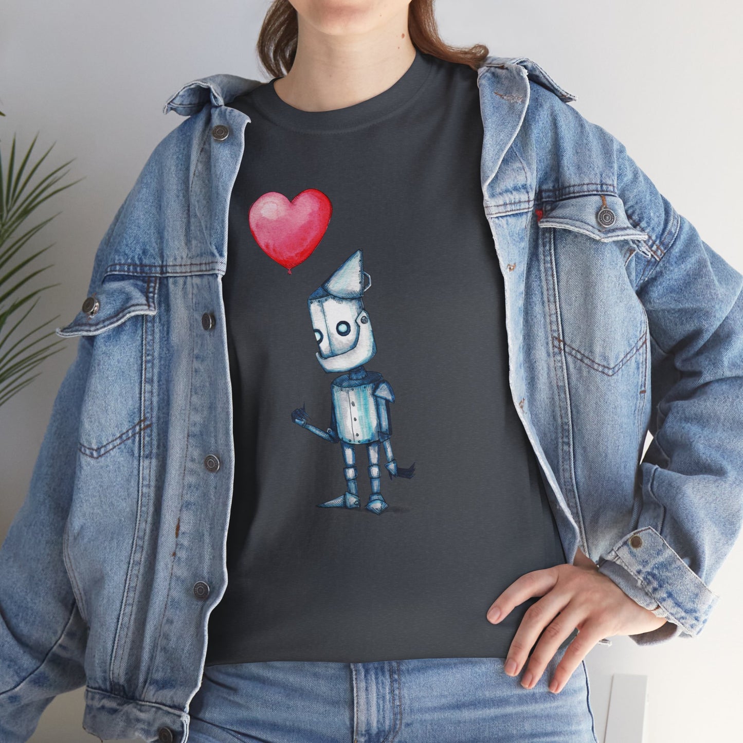 Tinman Gets A Heart Unisex Heavy Cotton Tee
