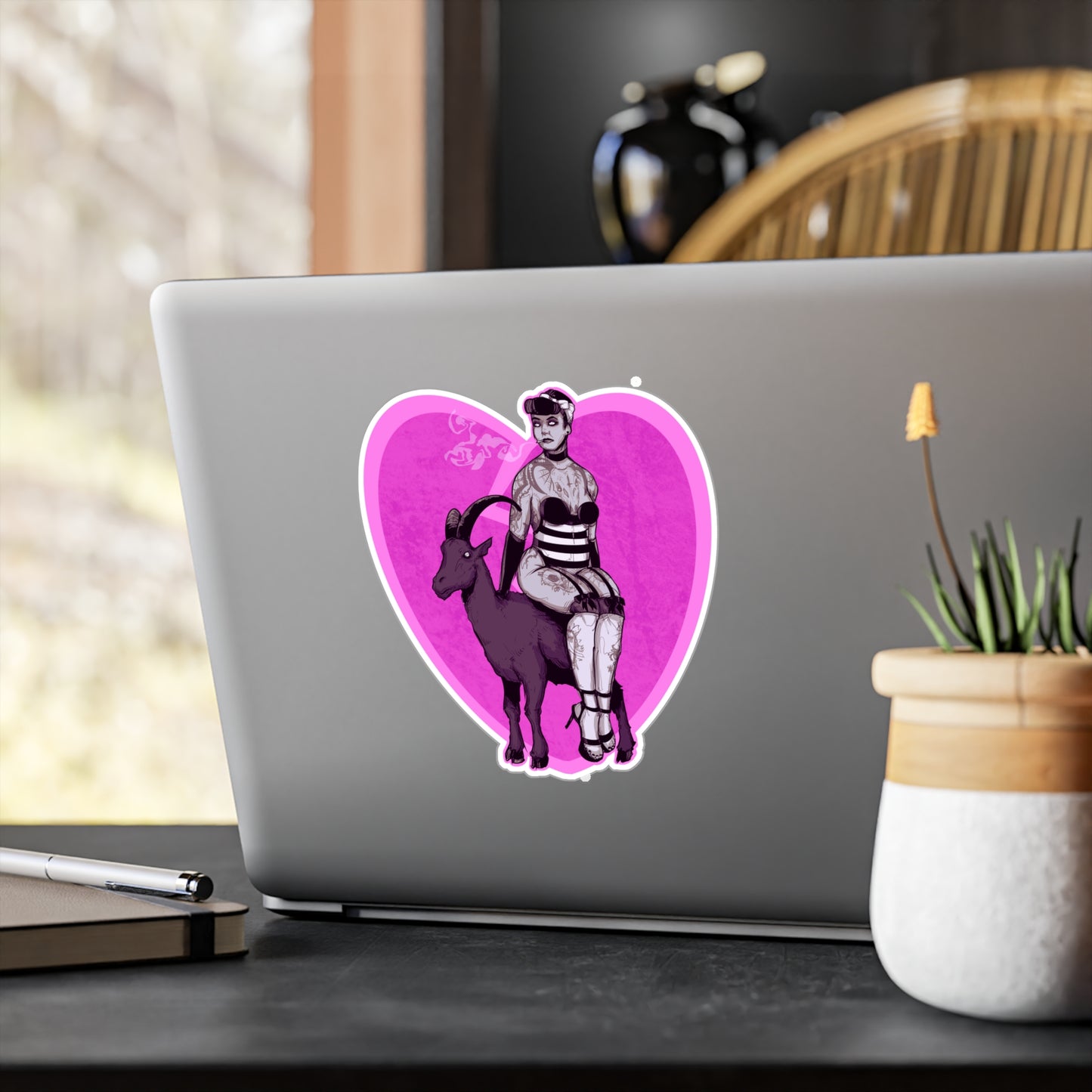 Goth Pinup Kiss-Cut Vinyl Decal