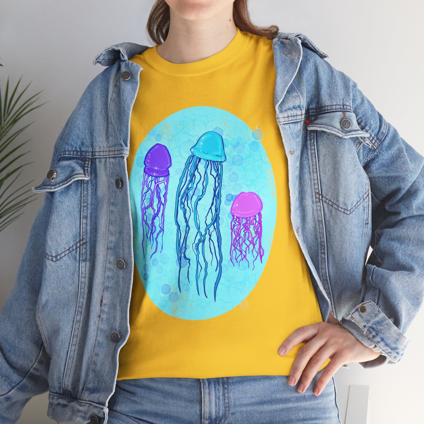 Jellyfish Varieties Unisex Heavy Cotton Tee