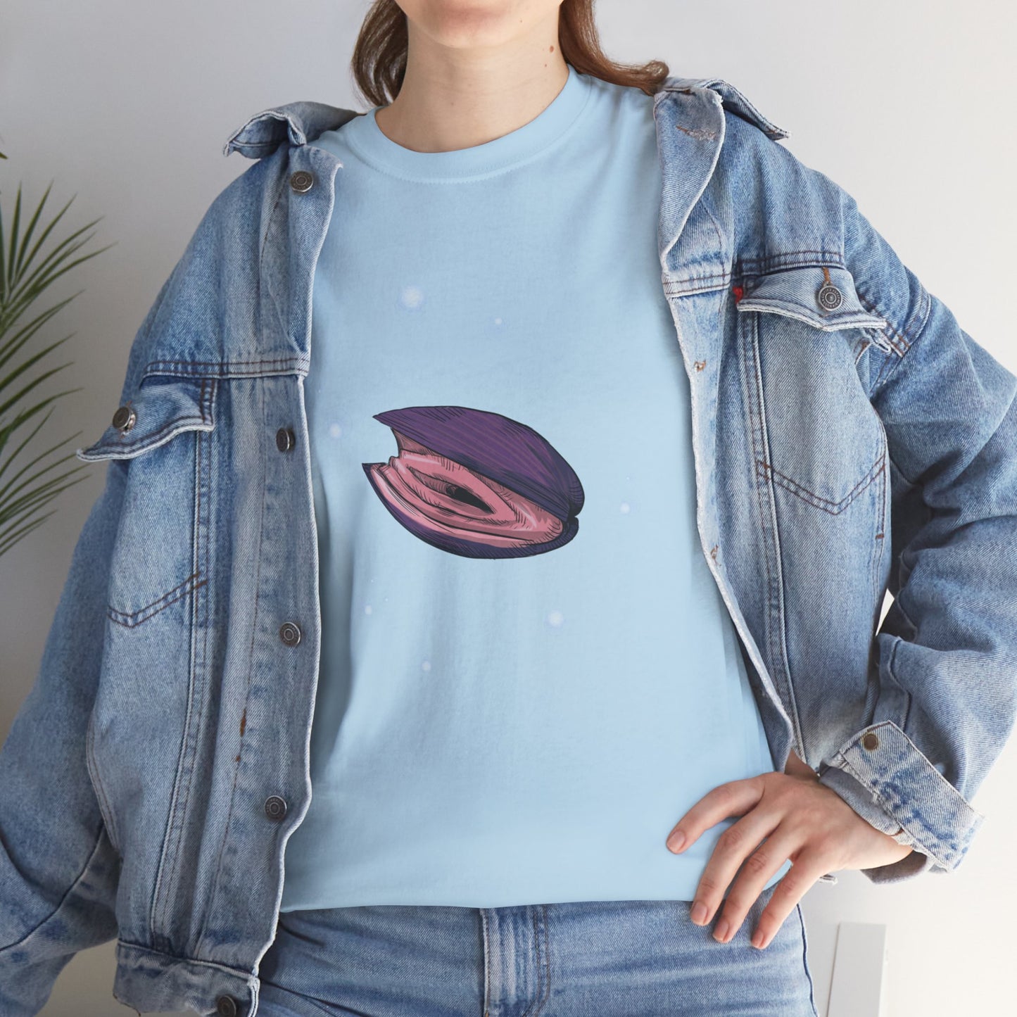 Pink Clam Unisex Heavy Cotton Tee