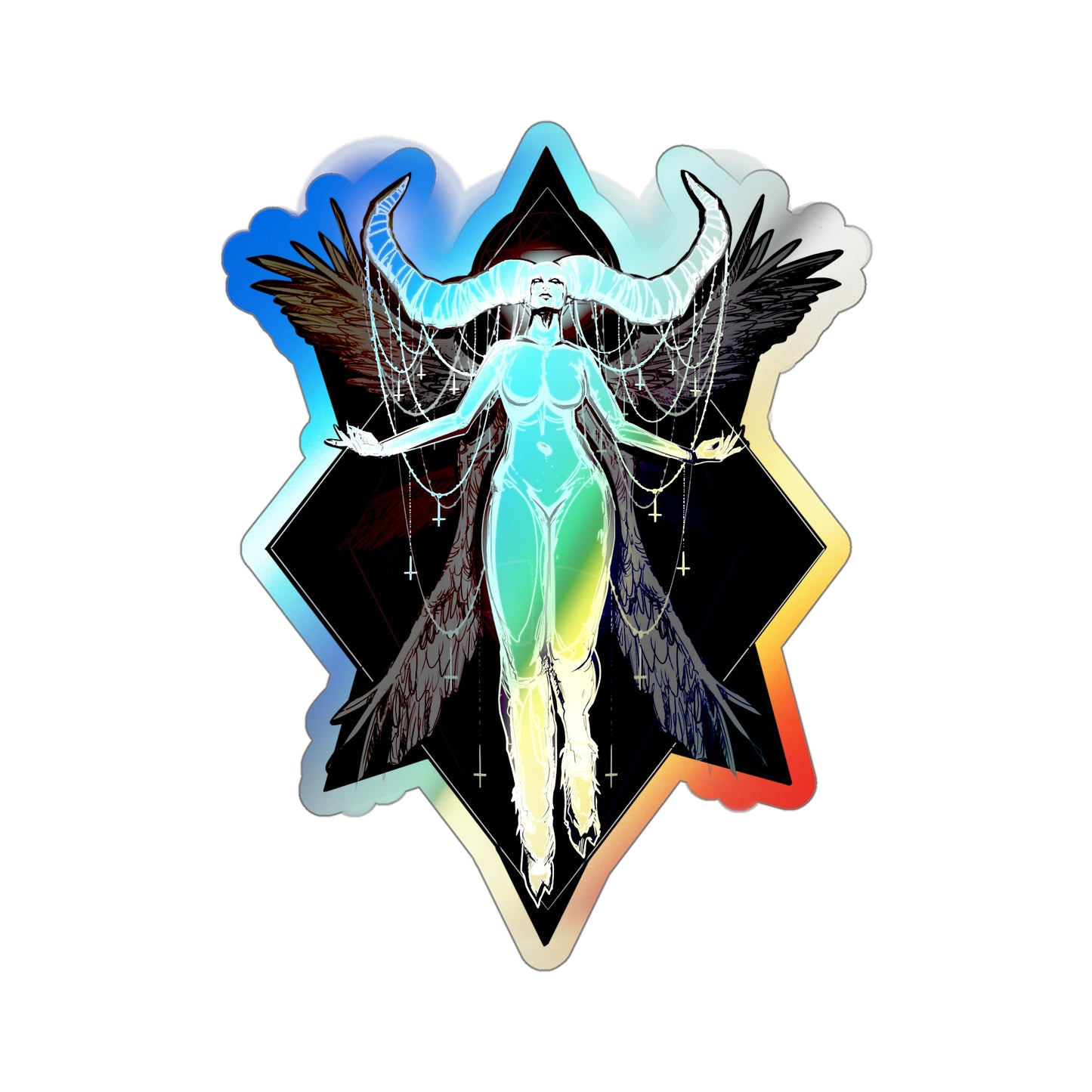 The Deceiver Holographic Die-cut Stickers