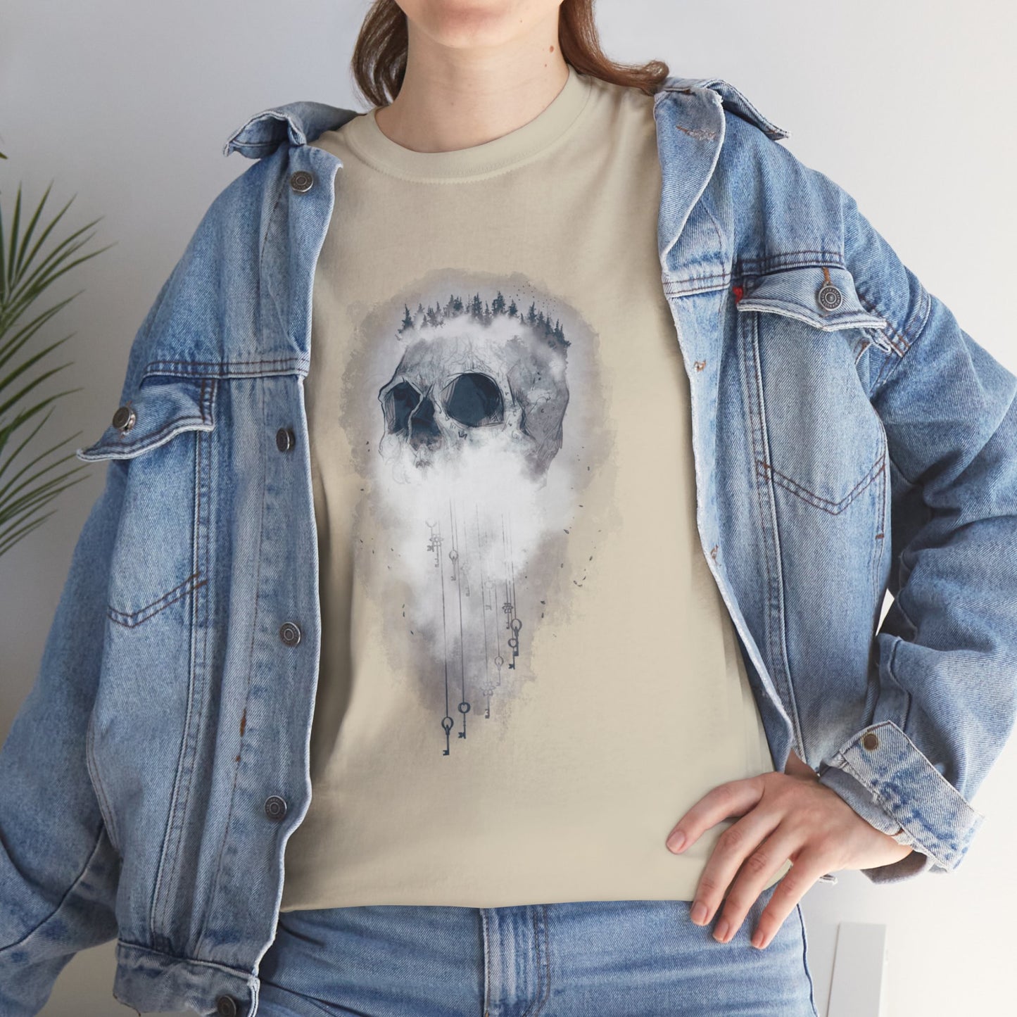 Elemental Skull Air Unisex Heavy Cotton Tee