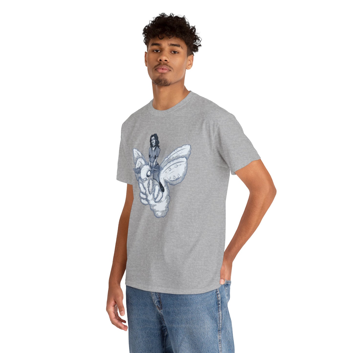 Goth On A Moth Unisex Heavy Cotton Tee