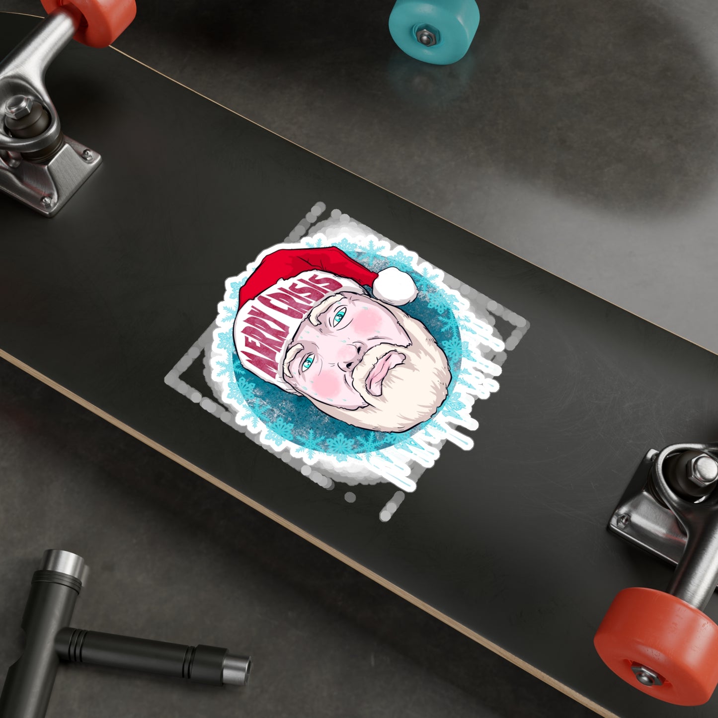 Merry Crisis Kiss-Cut Vinyl Decal