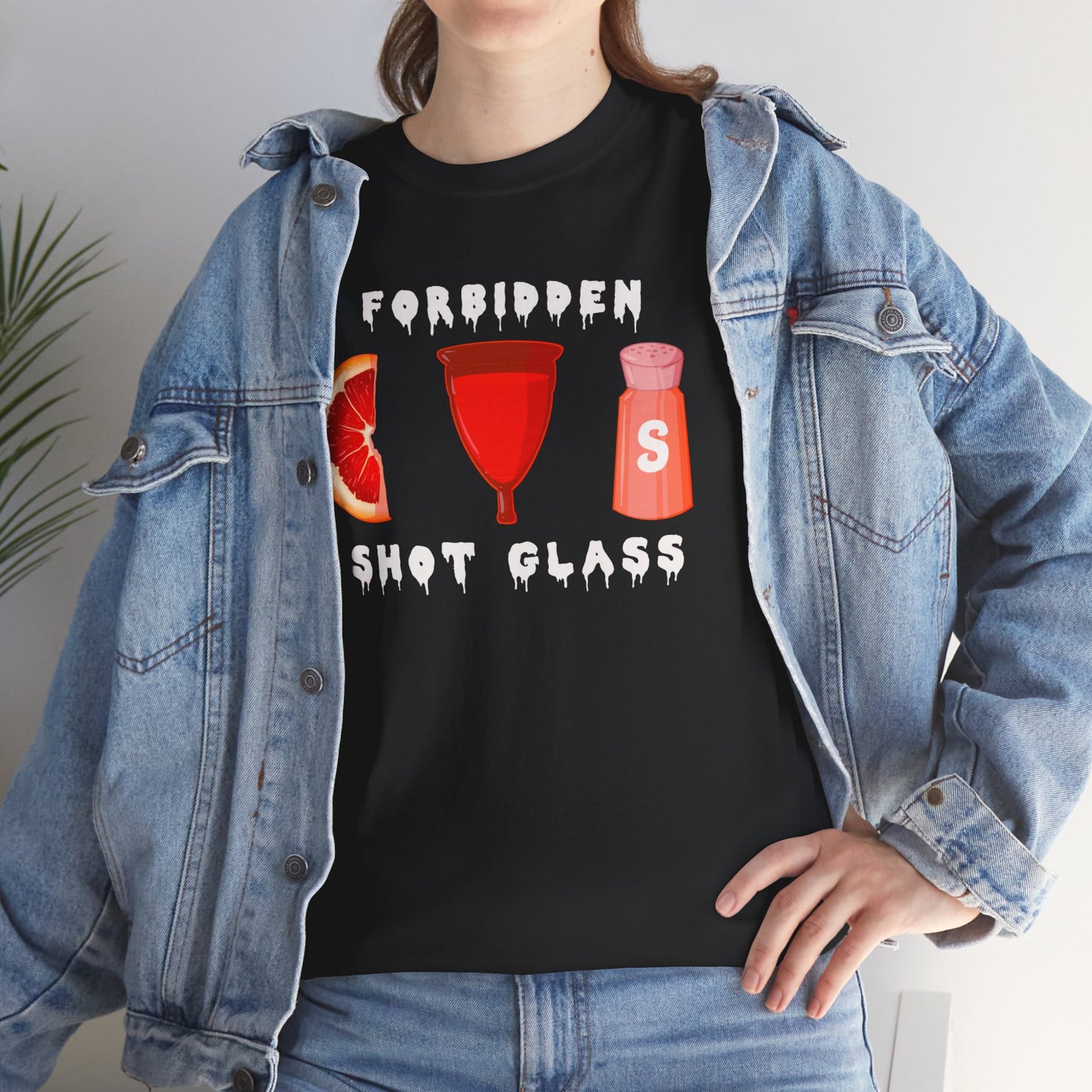 Forbidden Shot Glass Unisex Heavy Cotton Tee