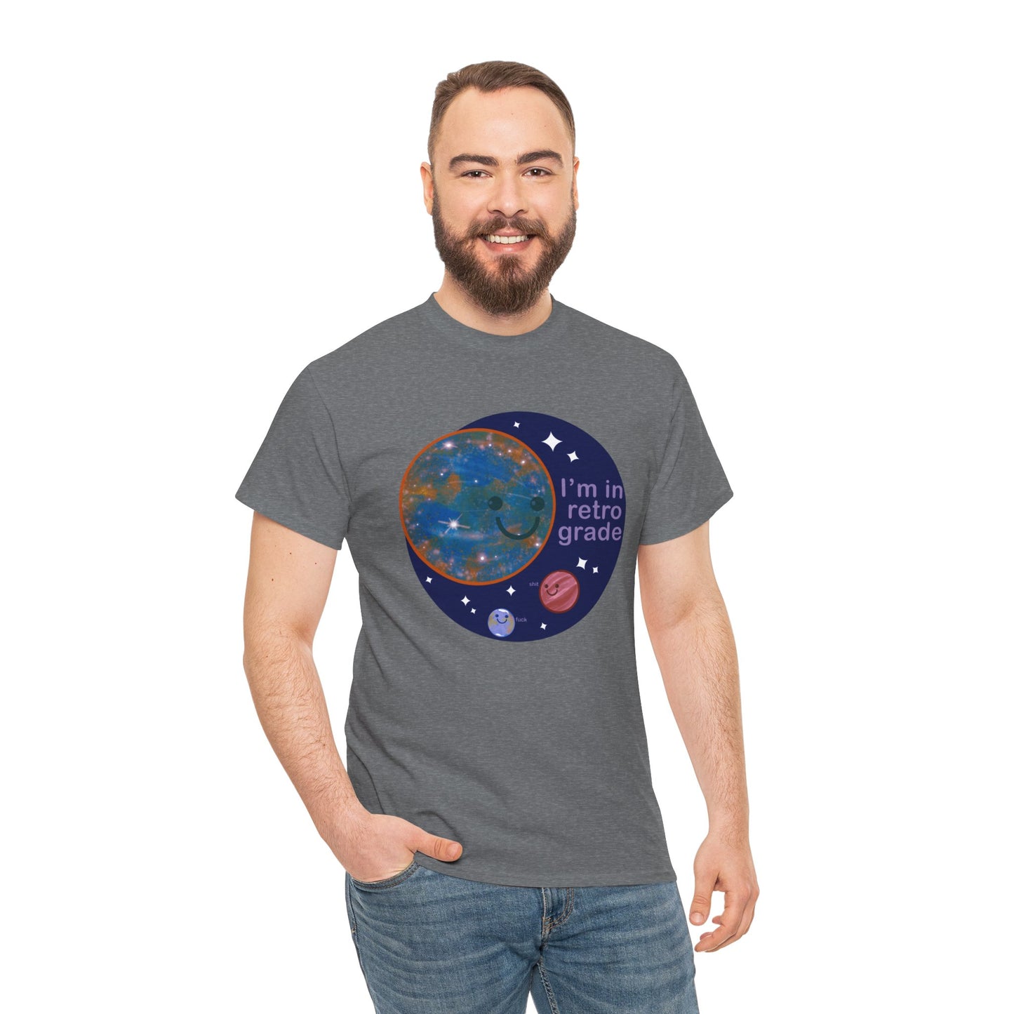 Mercury In Retrograde Unisex Heavy Cotton Tee