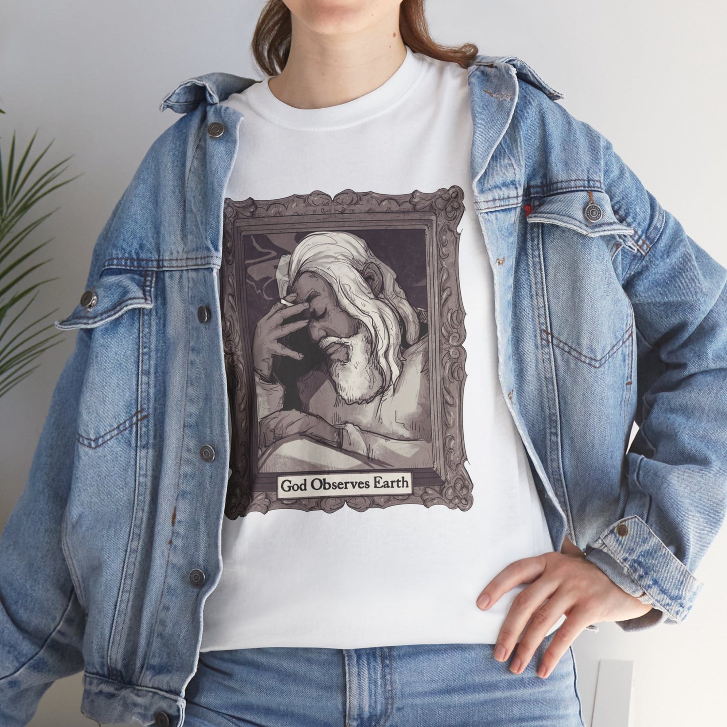 God Observes Earth Unisex Heavy Cotton Tee