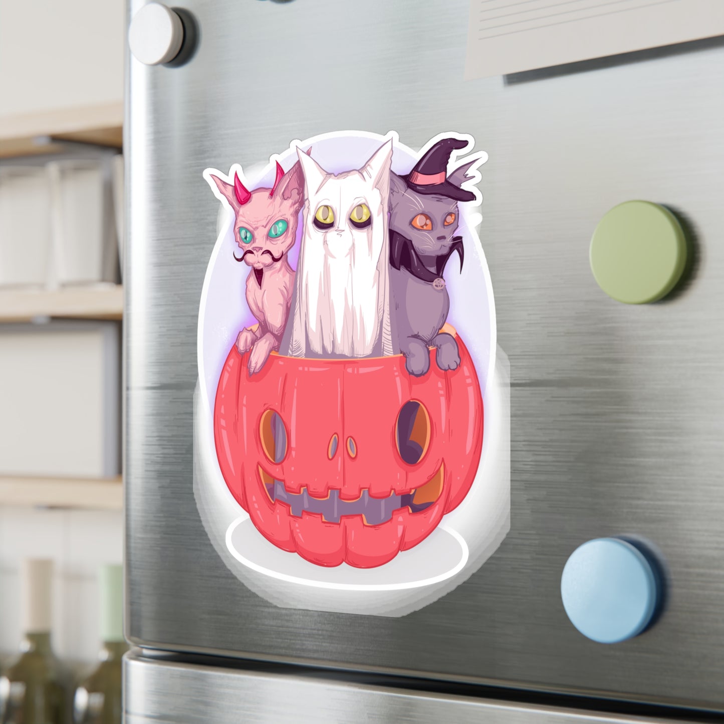 Meowloween Kiss-Cut Vinyl Decal