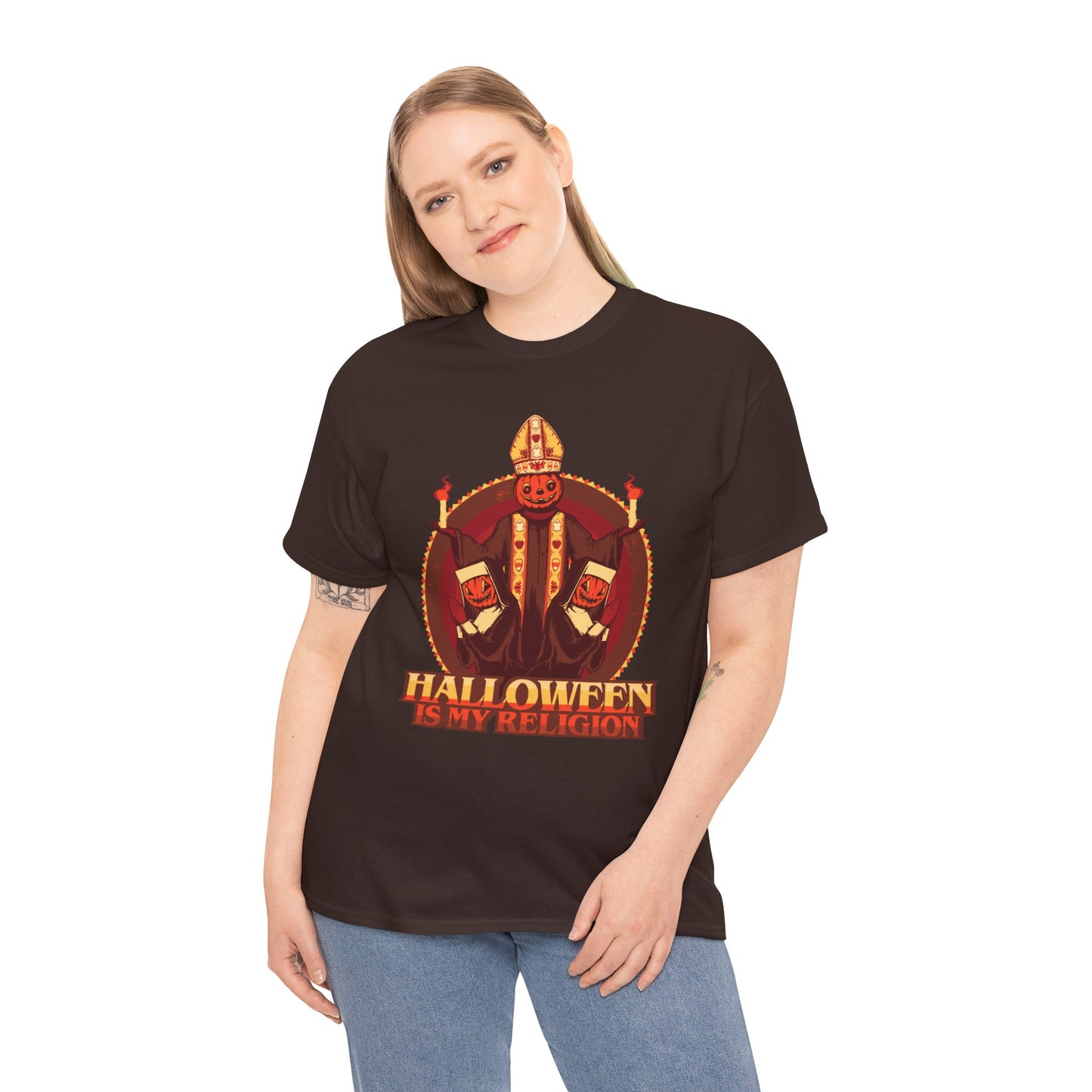 Halloween Is My Religion Unisex Heavy Cotton Tee