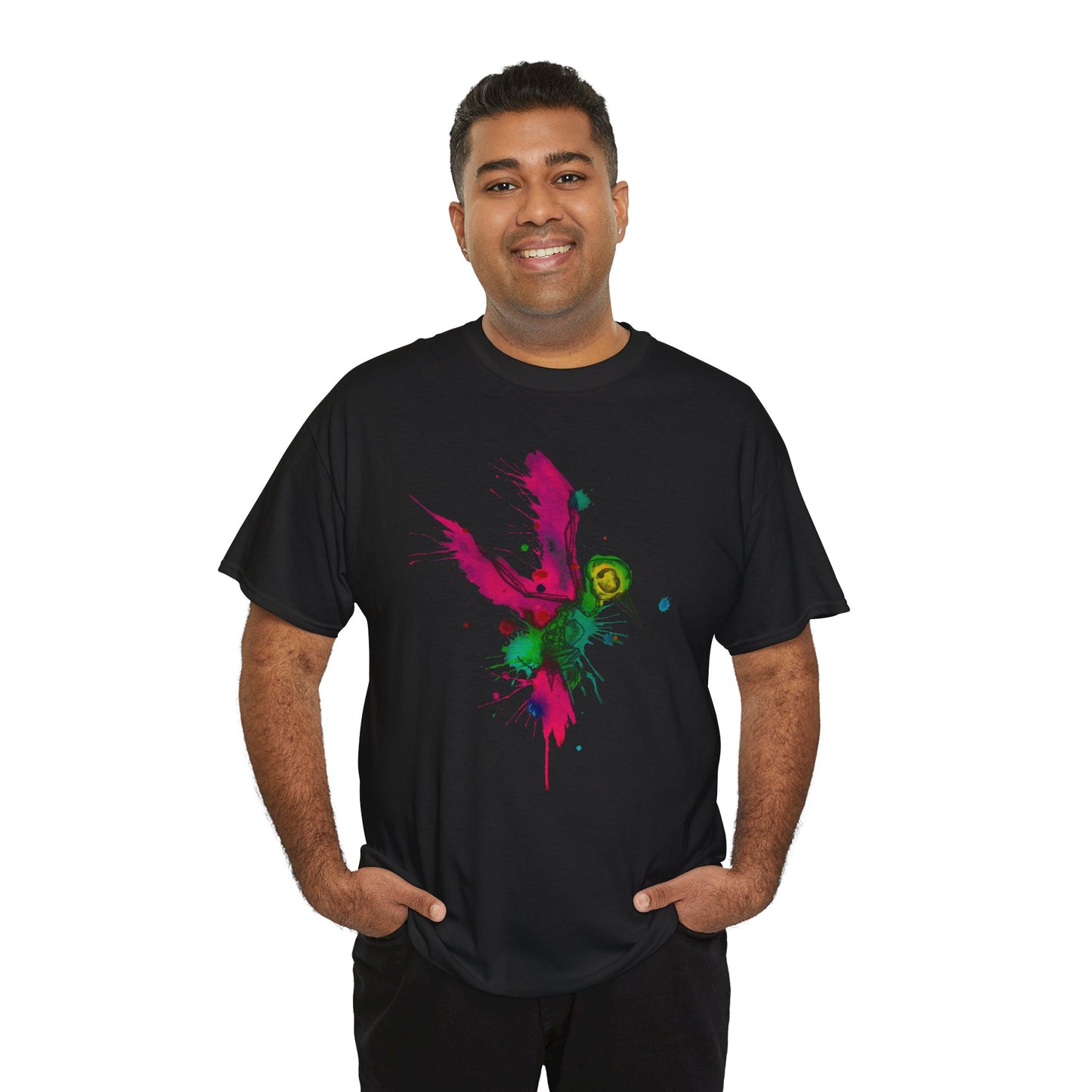 Watercolor Hummingbird Unisex Heavy Cotton Tee