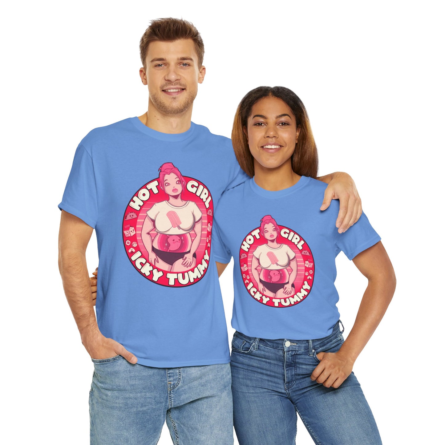 Hot Girl Icky Tummy Unisex Heavy Cotton Tee